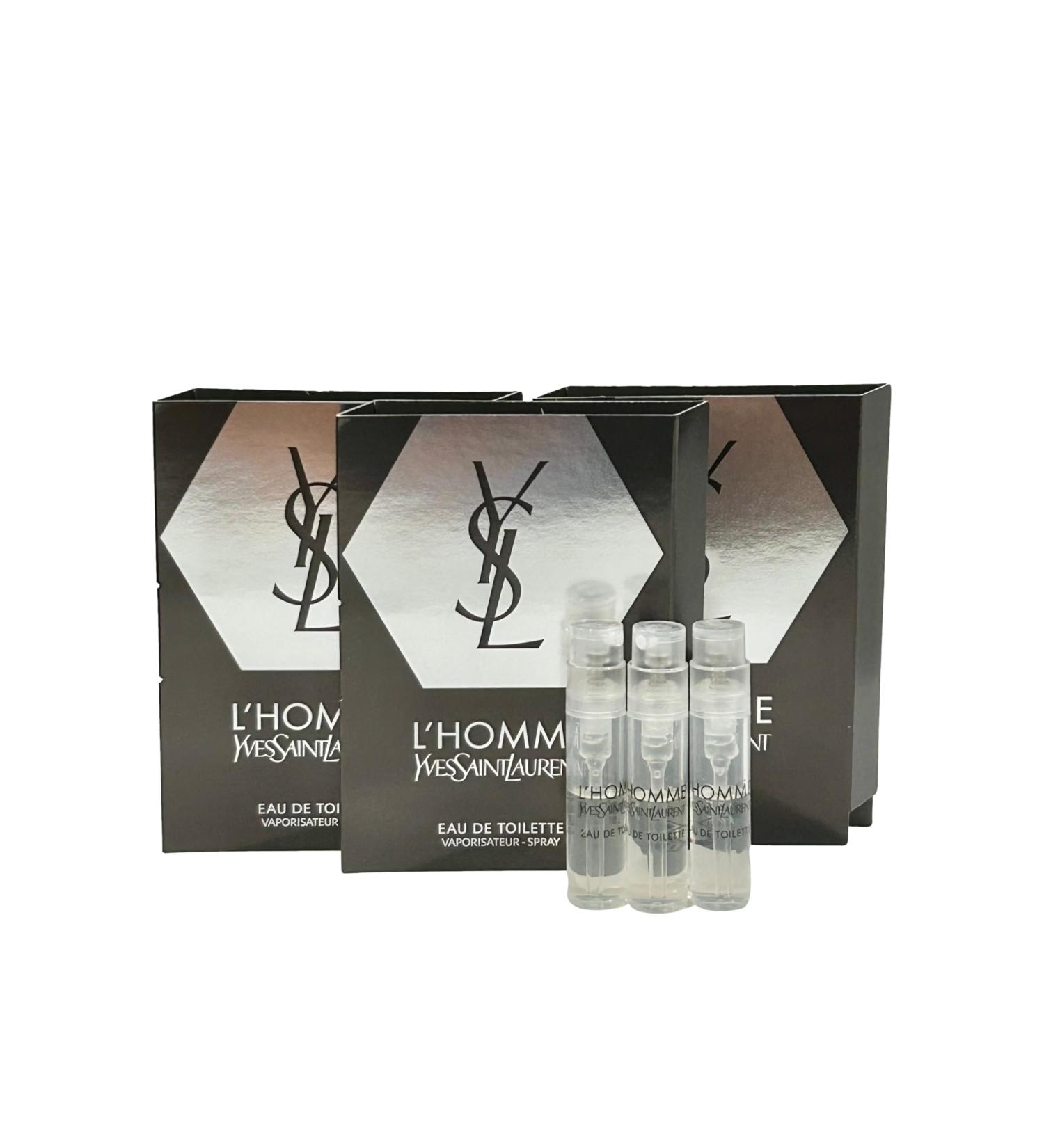 YVES SAINT LAURENT Sample Perfume MEN YSL Men L'Homme EDT Spray Trial Size Partially Filled Vials 1.2 ml / 0.04 fl oz (set of 3) Black - Buy Online on GoSupps.com