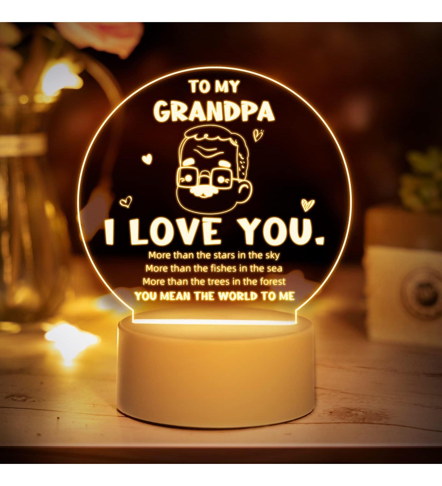 Vetbuosa Grandad Night Light - Best Birthday & I Love You Gifts for Grandfather - Buy Online on GoSupps.com