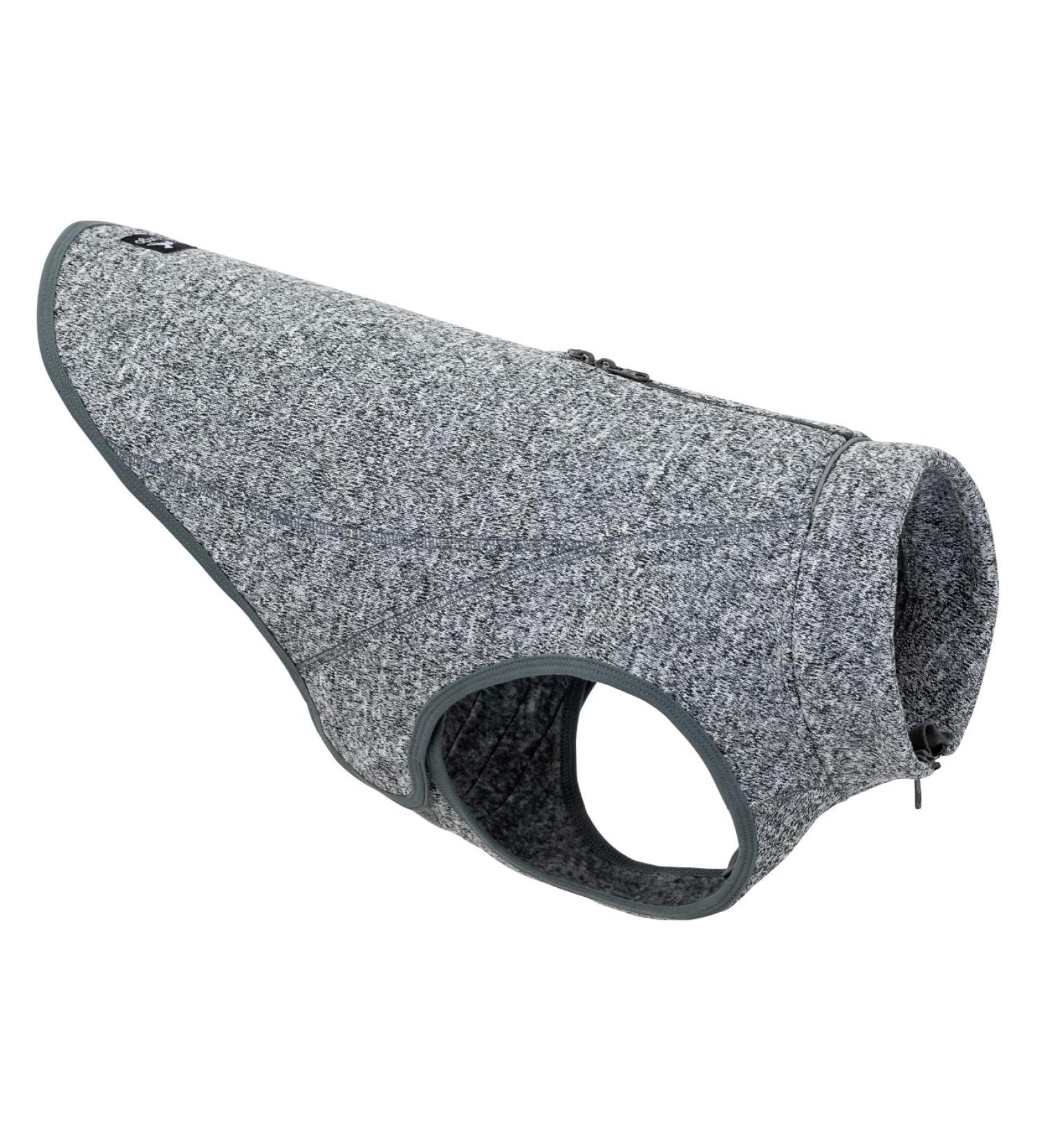 Kurgo Core Dog Sweater - Lightweight Fleece 2-Way Zipper Harness Compatible Size XL Black | Shop Internationally - Buy Online on GoSupps.com