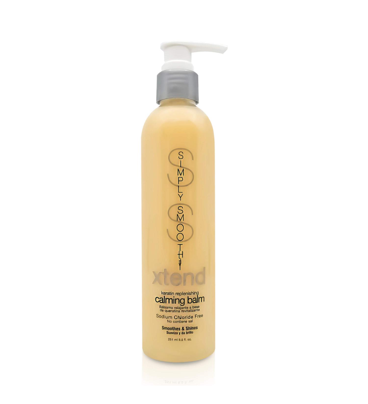 Simply Smooth Xtend Keratin Replenishing Calming Balm - 1-Day Frizz Free Blowout Treatment - Keratin & Collagen Infused - 8.5 Oz - Buy Online on GoSupps.com
