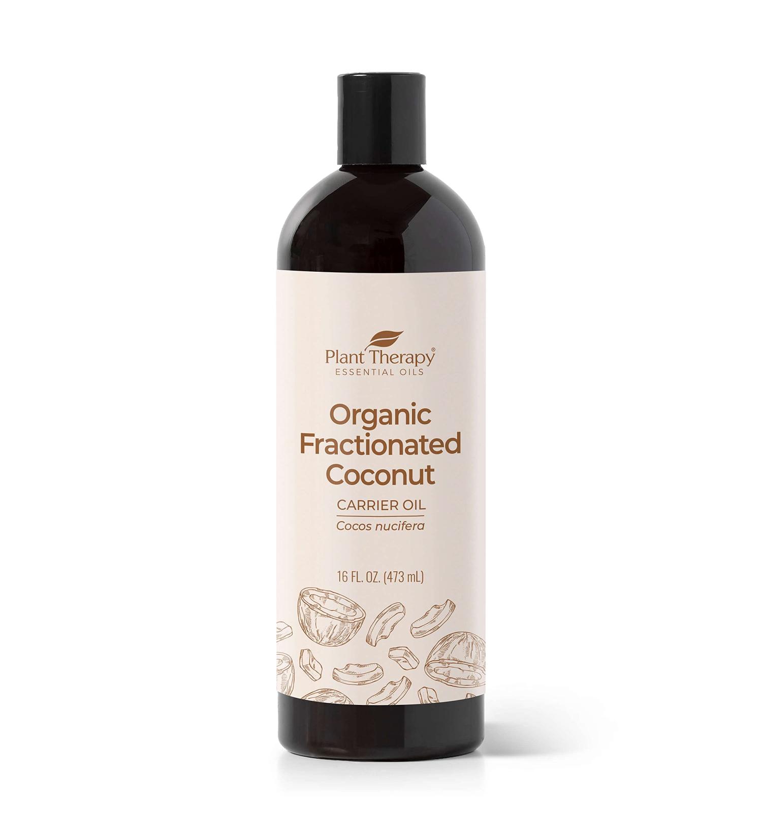 Plant Therapy Organic Fractionated Coconut Oil 16 oz - 100% Pure, USDA Certified Organic Natural Moisturizer for Skin, Hair, Body - Liquid Carrier Oil for Massage & Aromatherapy - Buy Online on GoSupps.com