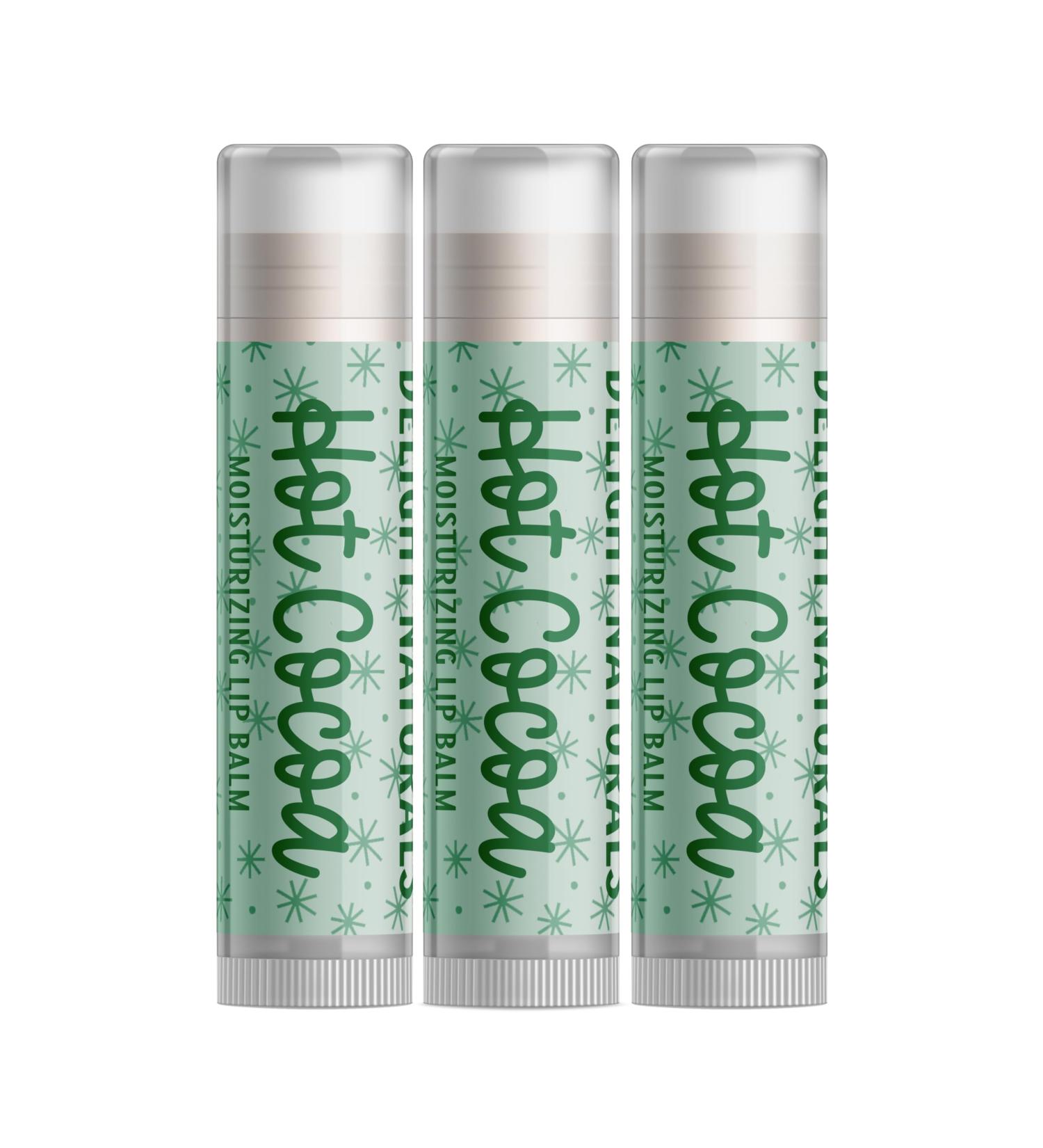 Delight Naturals Merry Christmas Hot Cocoa Lip Balm - Set of Three - Buy Online on GoSupps.com