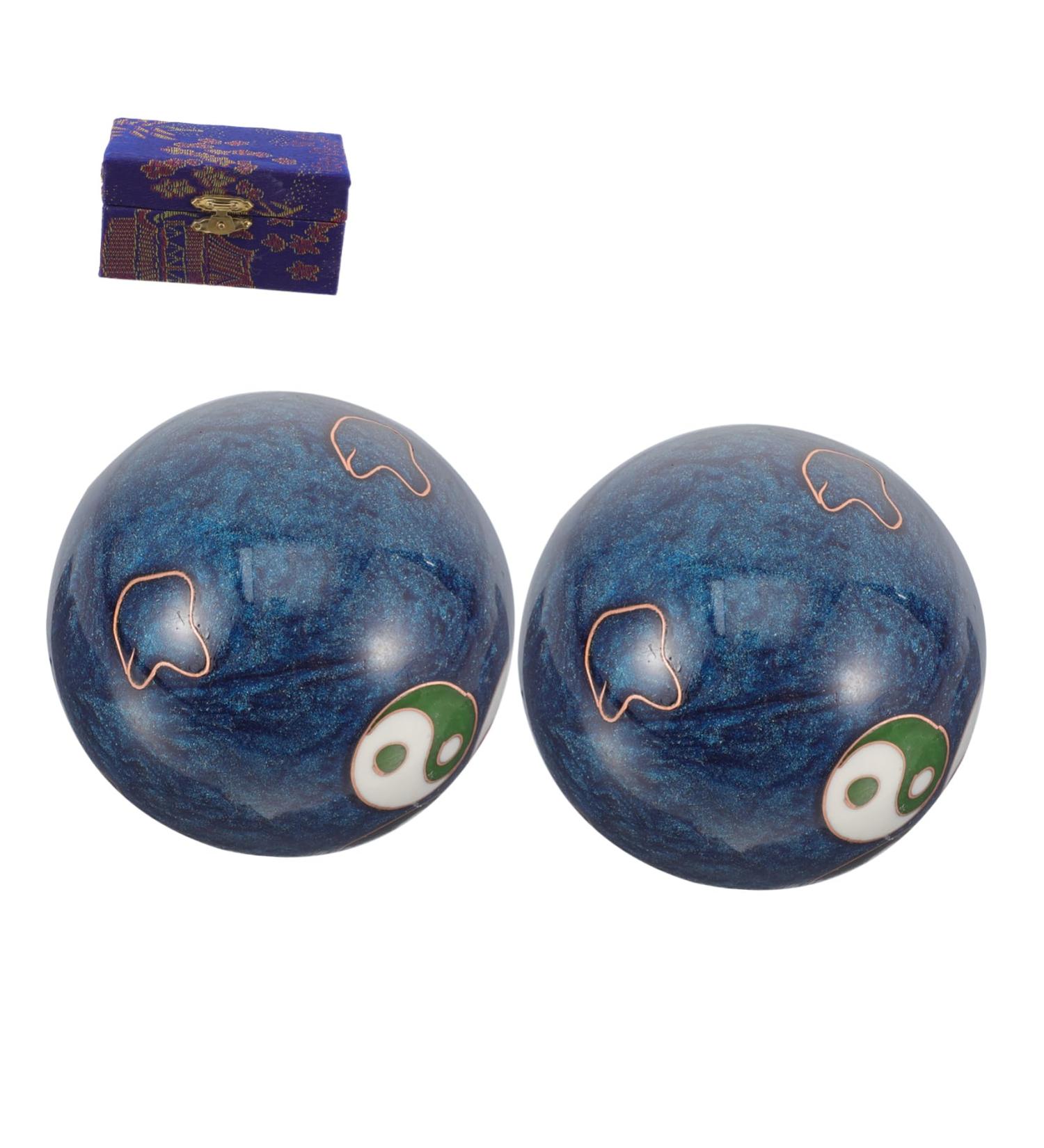 Buy Bcoath Gymnasium Ball Set - Hand Fitness Balls & Massage Balls in Decorative Box | Premium Iron & Metal Relaxation Balls for Home & Gym - Buy Online on GoSupps.com