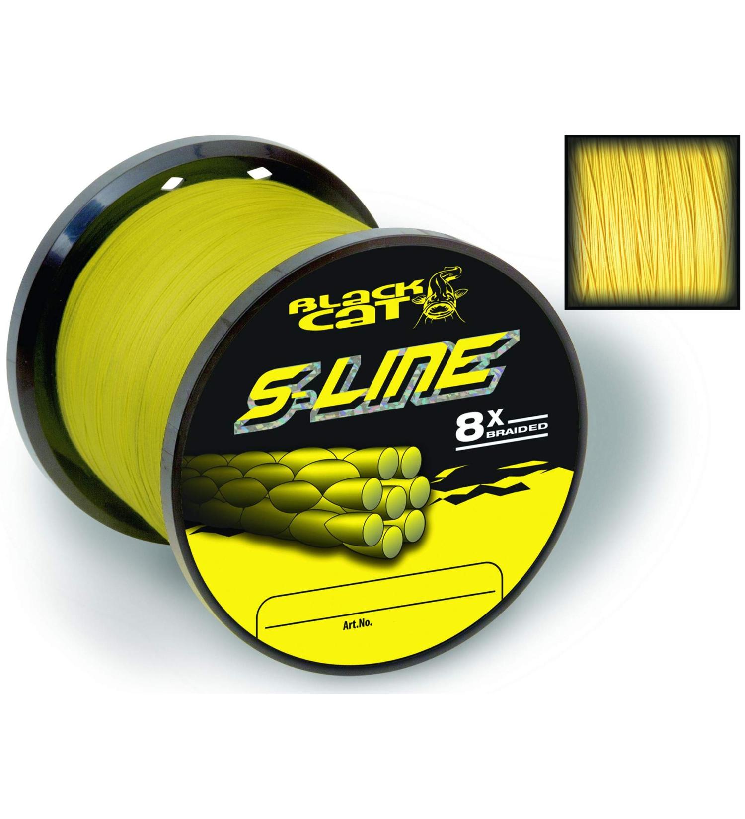 Black Cat yellow 0.45mm S-Line 400m 50kg 110lbs 0.45 mm
