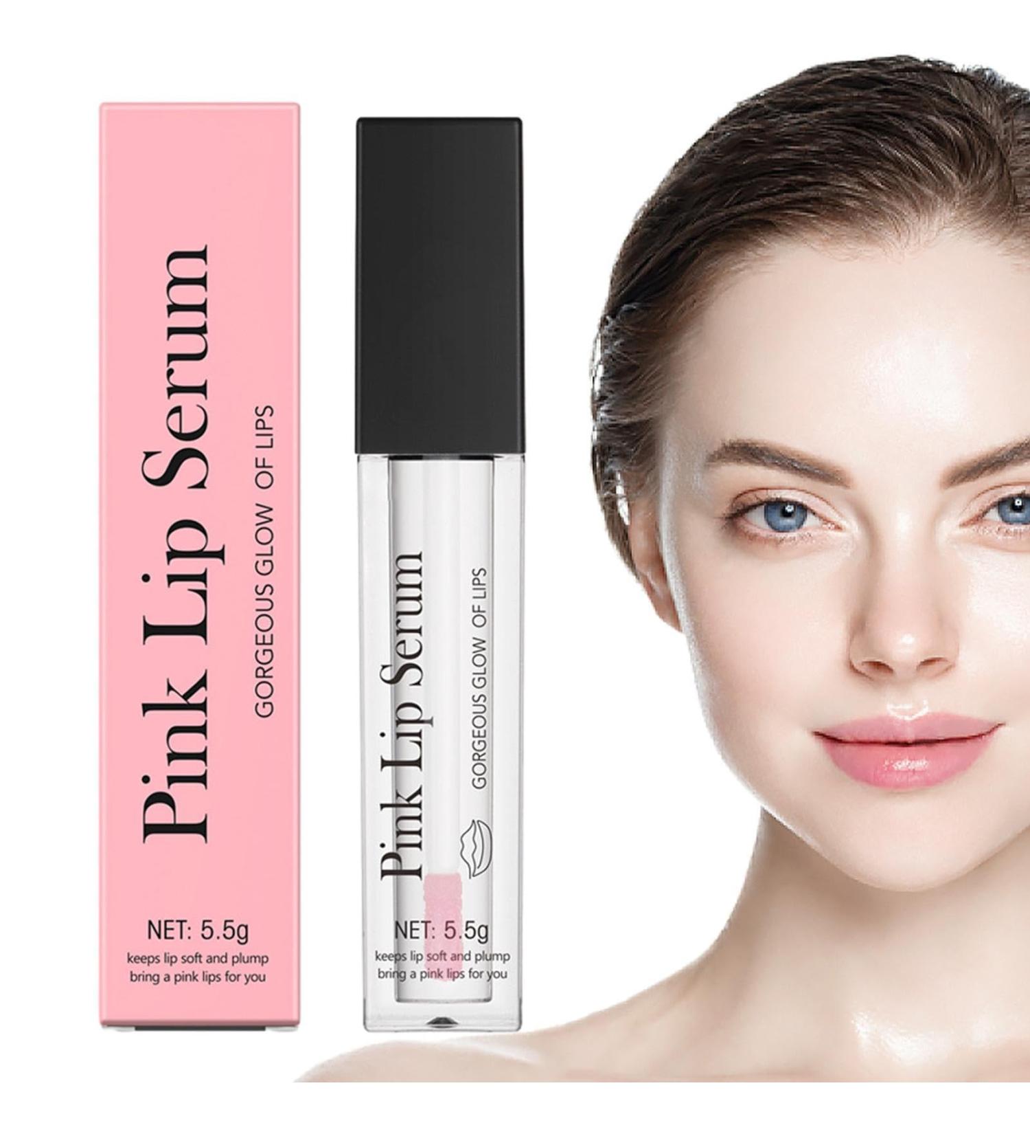 BommFu Pink Lip Serum Plumper Hydratie Gloss and Oil for Gorgeous Glow Color Changing Formula Hydrates and Reduces Fine Lines Repair Oil - Buy Online on GoSupps.com