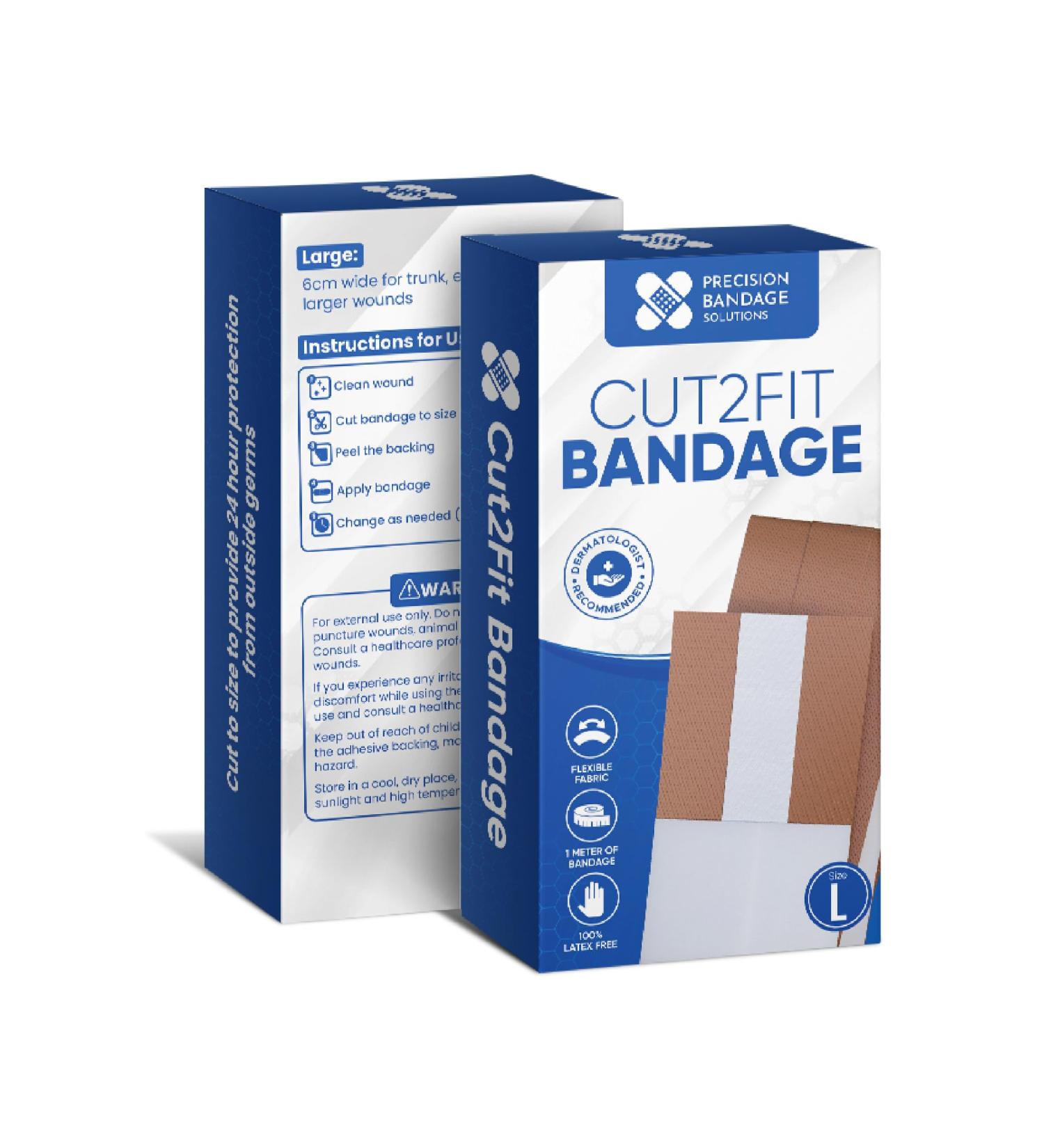 Flexible Fabric Adhesive Bandage - 1 Meter Customizable Size for Wound Care & First Aid | International Shipping - Buy Online on GoSupps.com