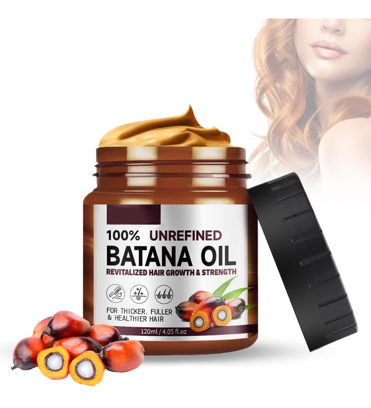 120ml Batana Hair Oil Natural Organic Pure Raw Batana Oil Treatment Solid Batana Oil Hair Mask Hair Smoothing Conditioner Prevent Hair Loss and Repair Damaged Hair for All Hair Types - Buy Online on GoSupps.com