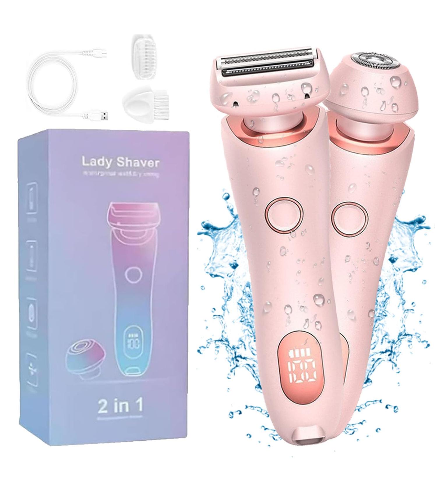 Duskofficial Razor Duskofficial The Glide Pro 3.0 Dusk Official Shaver Dusk Official Electric Razor 2 in 1 Electric Waterproof Shaver Portable Rechargeable Razors for Women (Pink) - Buy Online on GoSupps.com