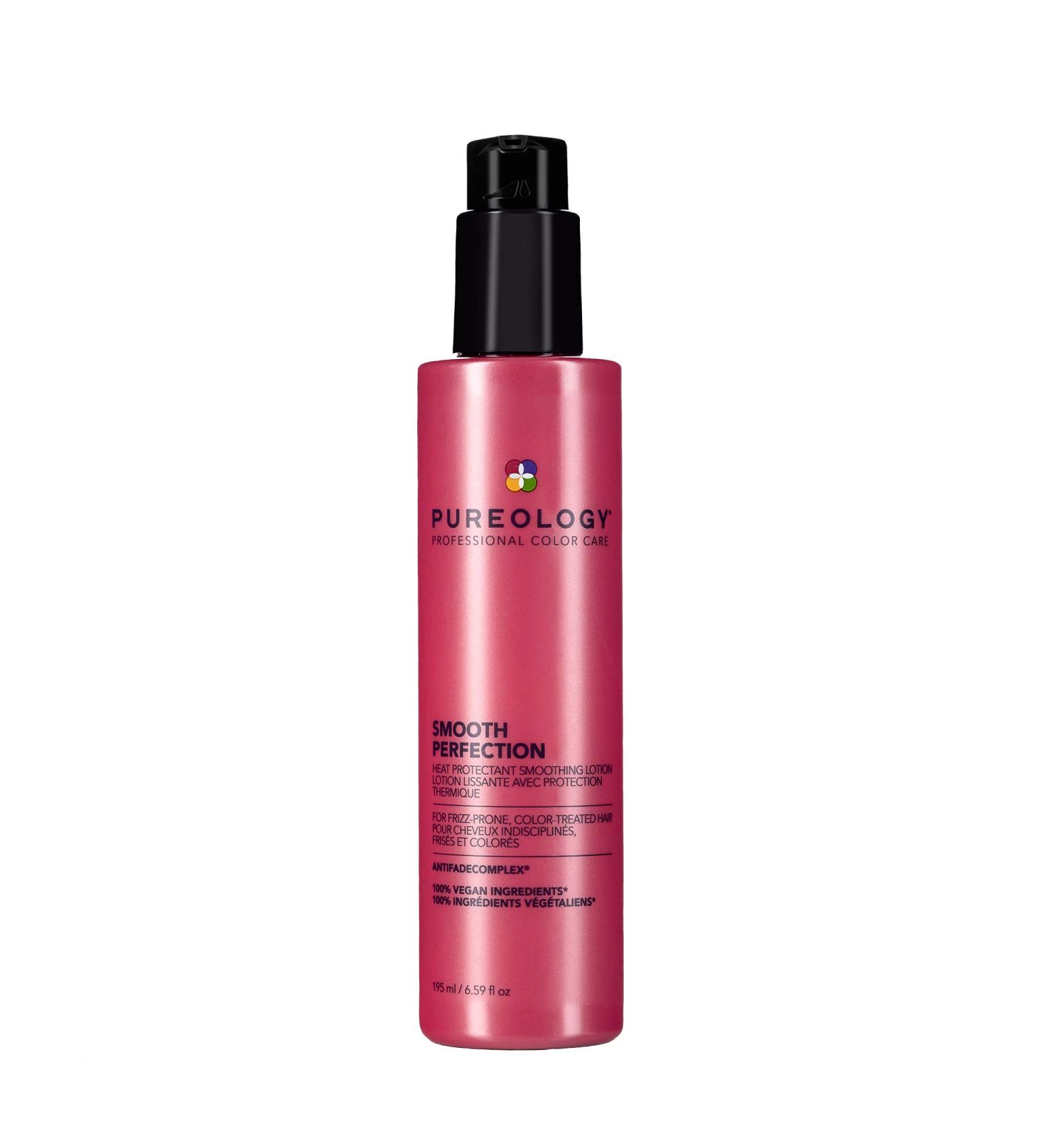 Pureology Smooth Perfection Anti-Frizz Smoothing Lotion | Heat Styling Protection | Vegan 6.59 Fl Oz - Buy Online on GoSupps.com