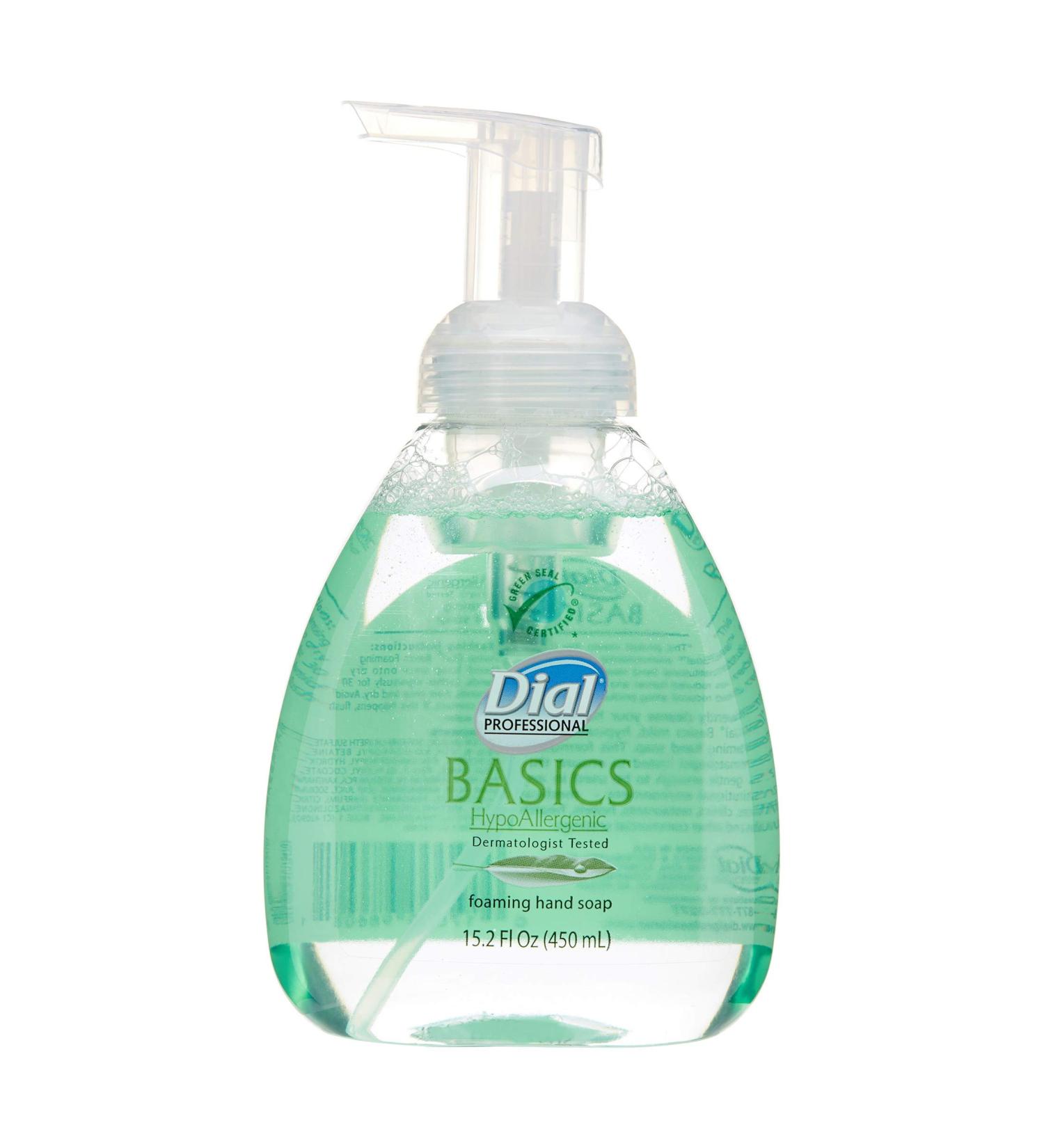 Dial Professional Basics Foaming Hand Soap Honeysuckle 15.2 oz. Pump Bottle