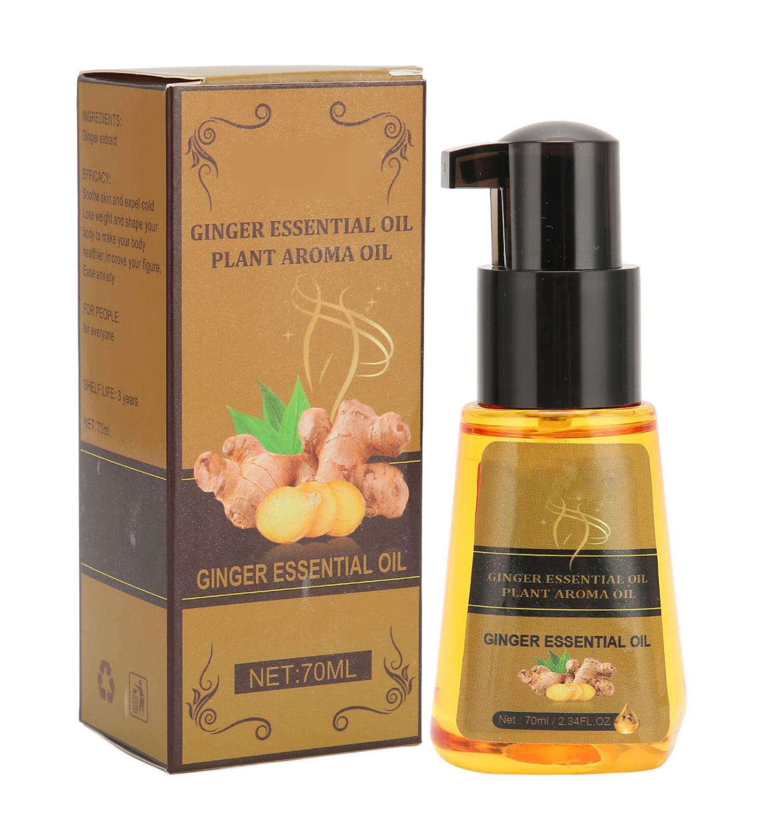 Buy Abdominal Drainage Ginger Oil - 70ml Slimming Oil for Tight Skin & Improved Blood Circulation | Natural Weight Loss Solution - Buy Online on GoSupps.com