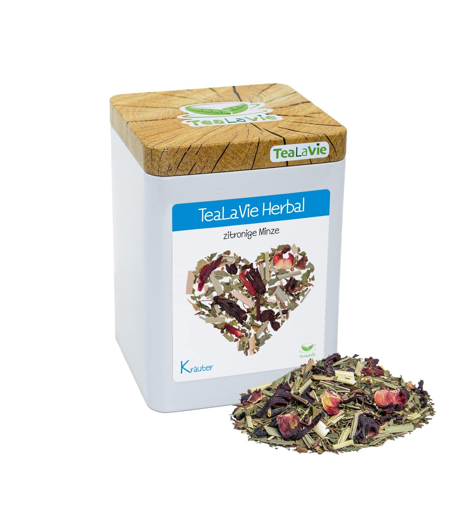 Buy TeaLaVie House Blend Lemon Mint Herbal Tea (60g) - Premium Loose Leaf Tea for Refreshing Wellness - Buy Online on GoSupps.com
