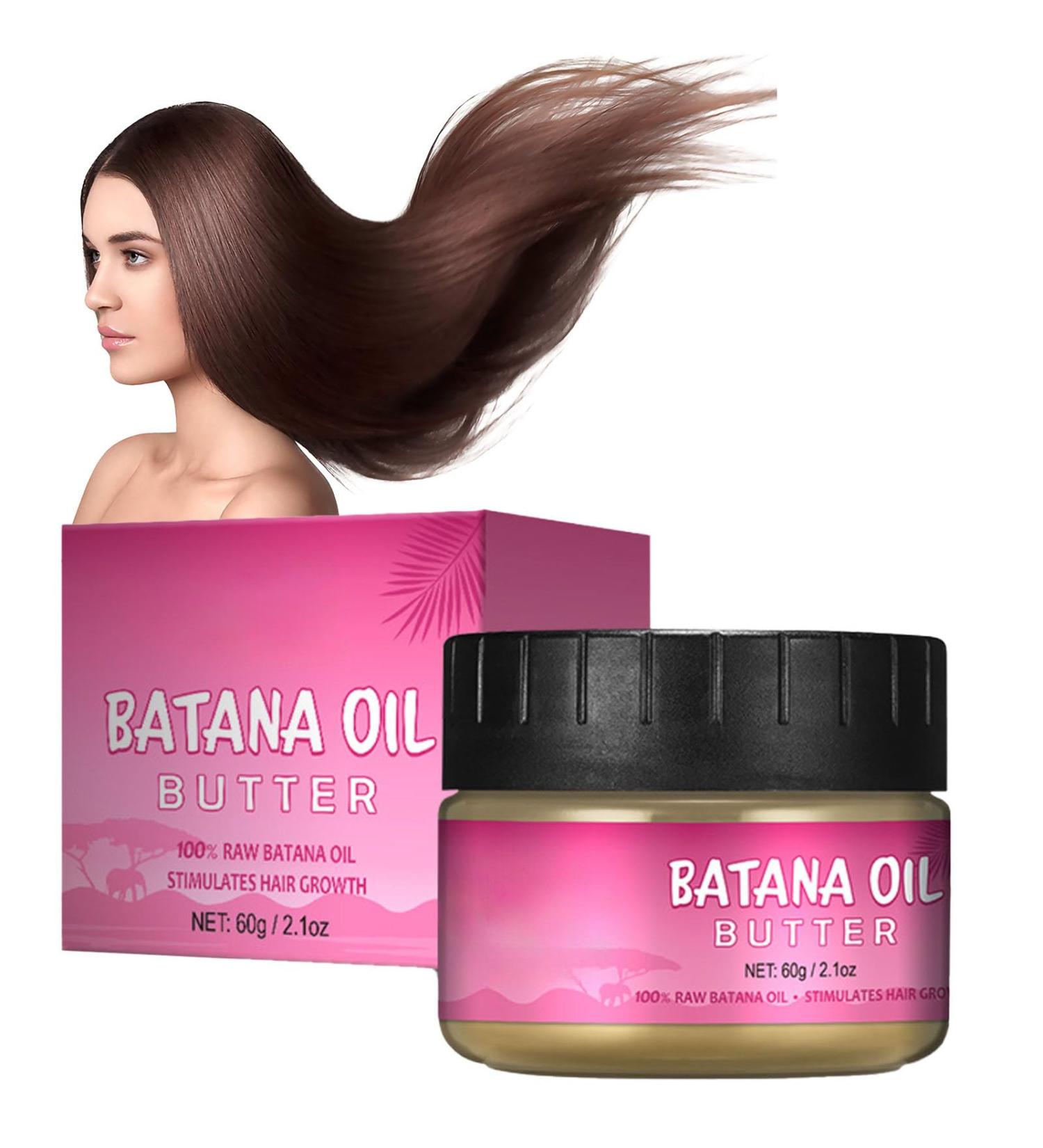 Ninnyi Batana Oil Organic for Hair Growth with 100% Pure for Repair Damaged Hair Nourishes Thin Hair (60g) - Buy Online on GoSupps.com