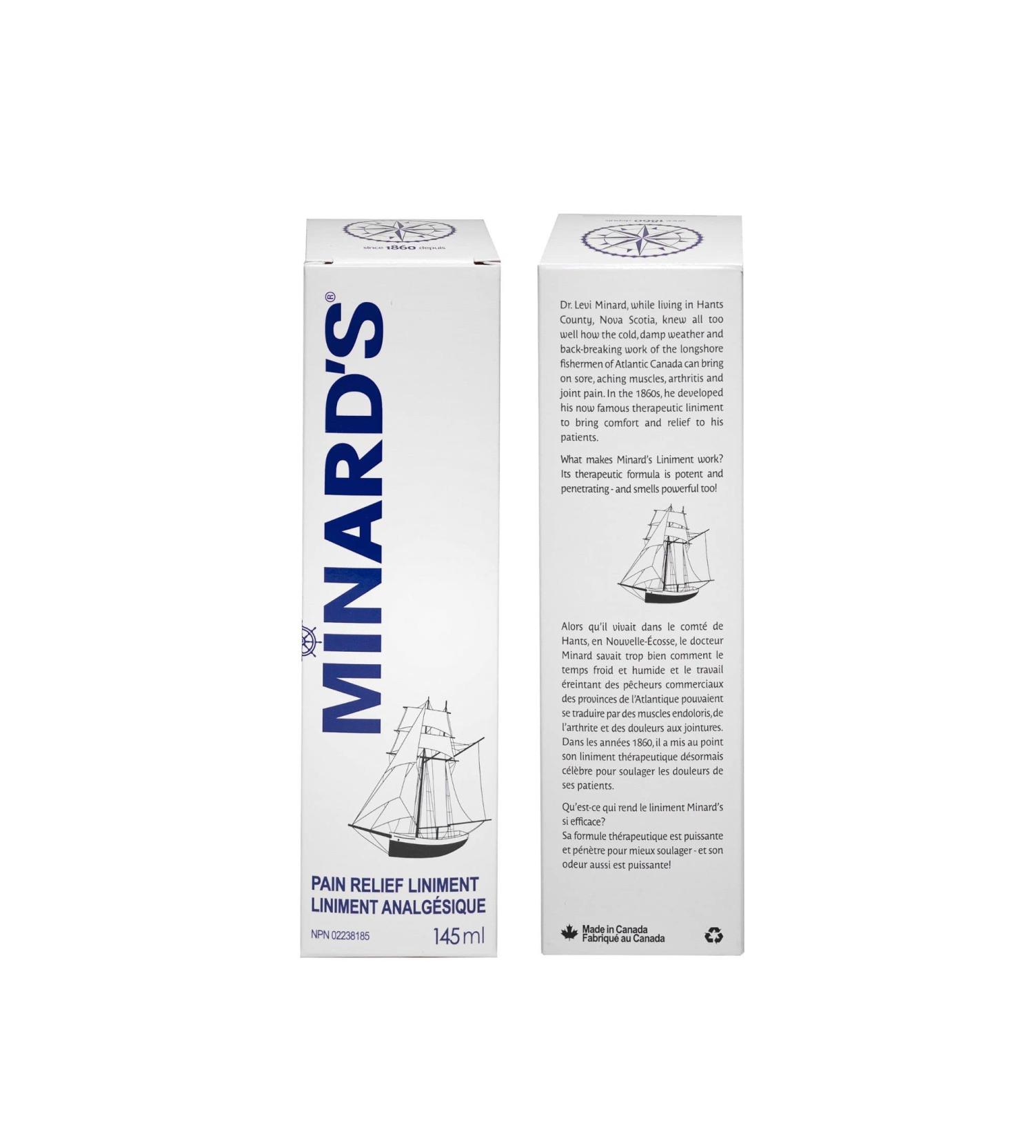 Minard's Liniment Soothing Pain Relieving Rub for Arthritis and Sore Muscles Non-Greasy Easy-to-Apply 145ml - Buy Online on GoSupps.com