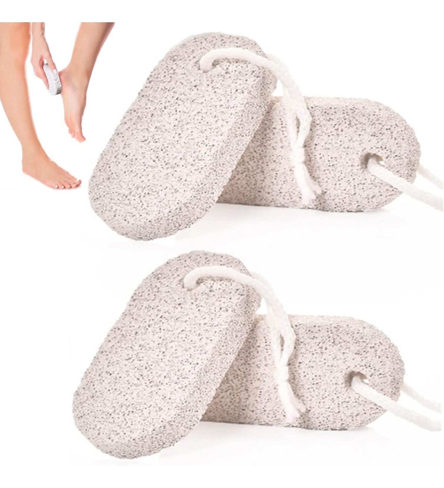 Pumice Stone Foot Scrubber Set - Callus Remover for Exfoliation | 4PCS Foot File for Feet, Hands & Body - Buy Online on GoSupps.com