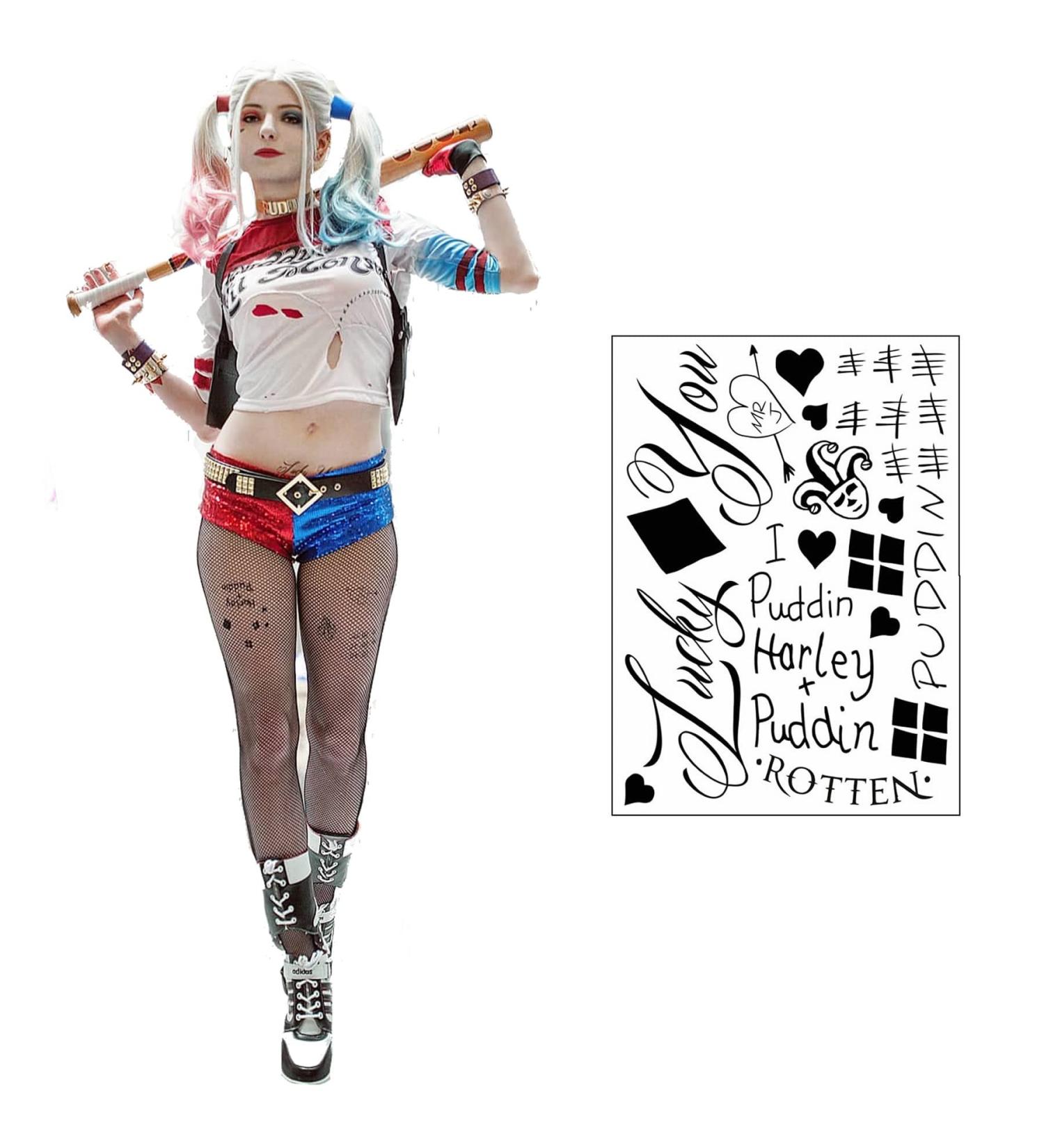 HQ Professional Temporary Tattoos Sheet - Face, Waist, & Leg Tats - 16 Total - Buy Online on GoSupps.com