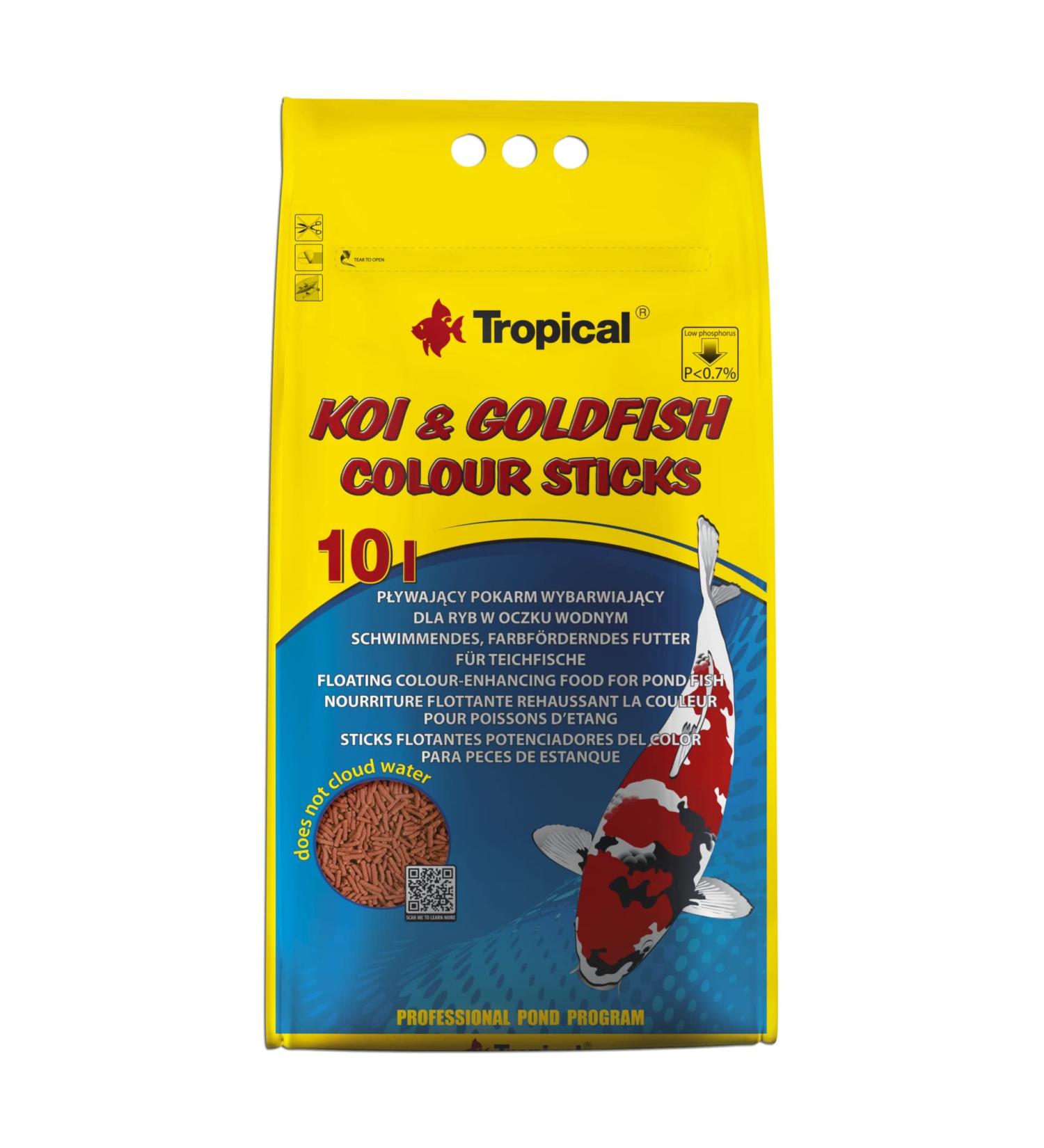 Tropical Koi & Goldfish Colour Sticks - 800 g - Buy Online on GoSupps.com