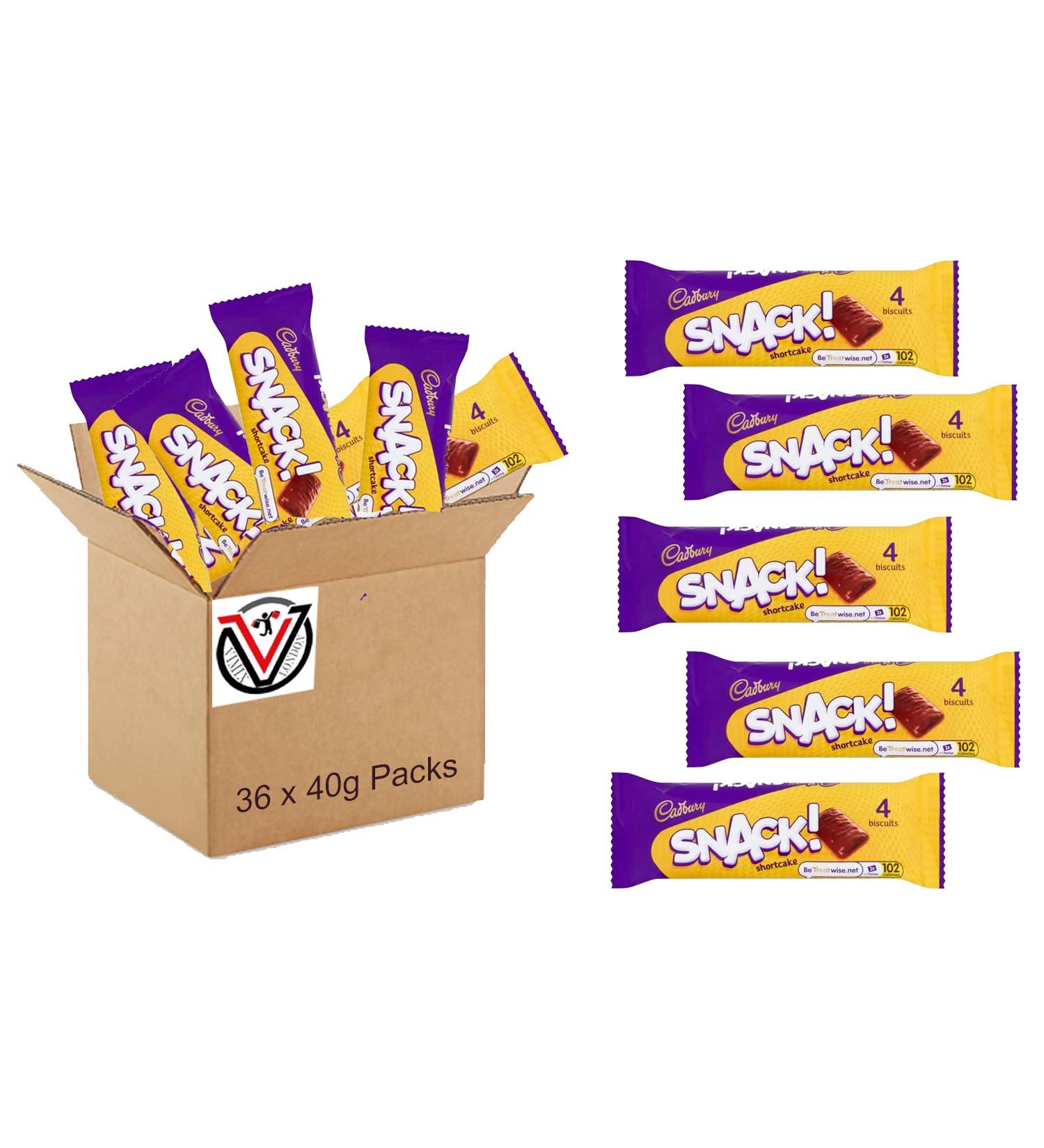  Cadbury Cadbury Snack Shortcake Chocolate Cookies 40g (36 Pieces) - Buy Online on GoSupps.com
