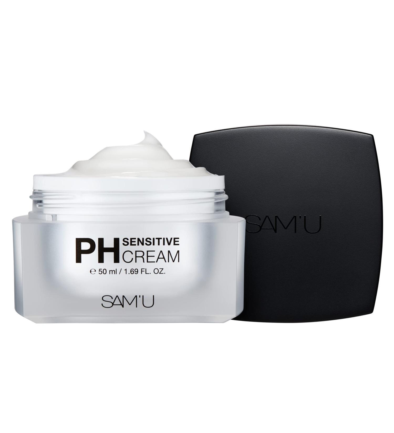 SAM U PH Sensitive Cream | Hydrating Korean Face Moisturizer for Men & Women | Ceramides for Sensitive & Dry Skin | Daily Moisturizer (1.69 Oz - Buy Online on GoSupps.com