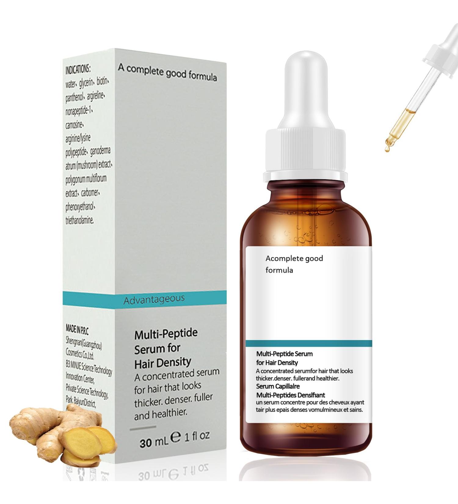 Smdrafy 30 ml Multi Peptides for Hair Scalp Serum volume serum with multiple peptides hydrating serum hair loss control for men and women strengthens and reduces mane - Buy Online on GoSupps.com