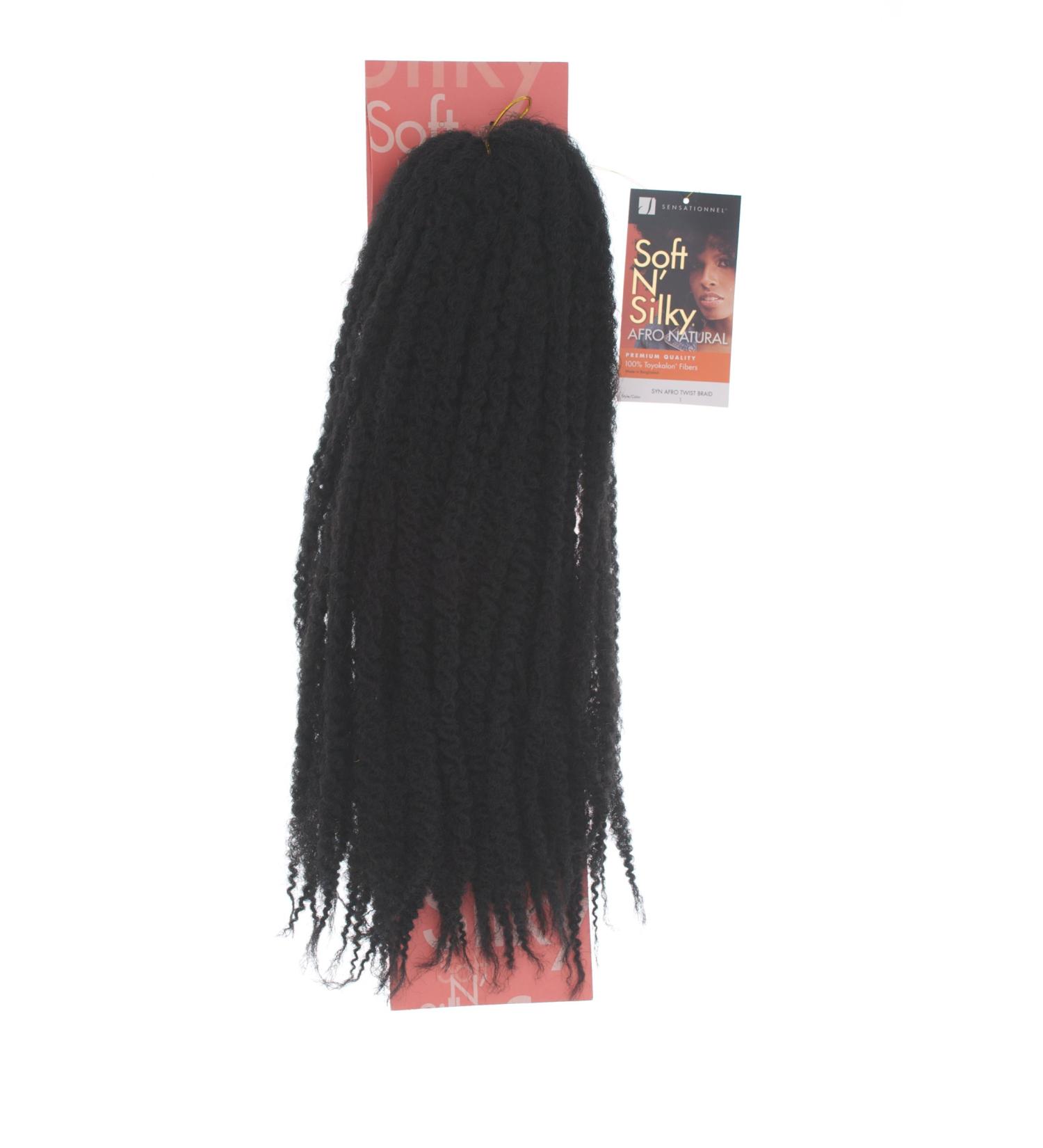 Sensationnel Afro Twist Braid. Colour 2: Black. Soft and Silky Afro Natural - Buy Online on GoSupps.com