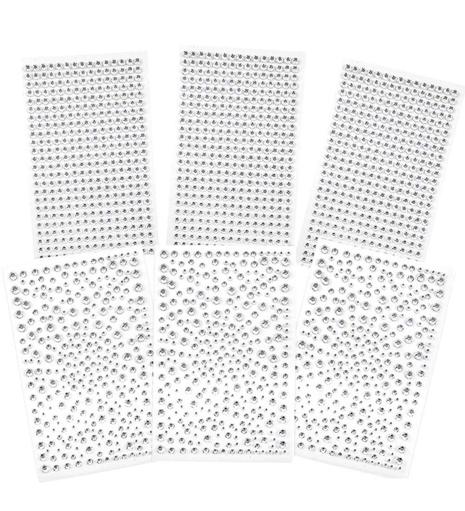 2100 Pcs Self-Adhesive Crystal Rhinestone Stickers - Clear Jewel Gem Stickers for DIY Crafts & Home Decoration - Buy Online on GoSupps.com