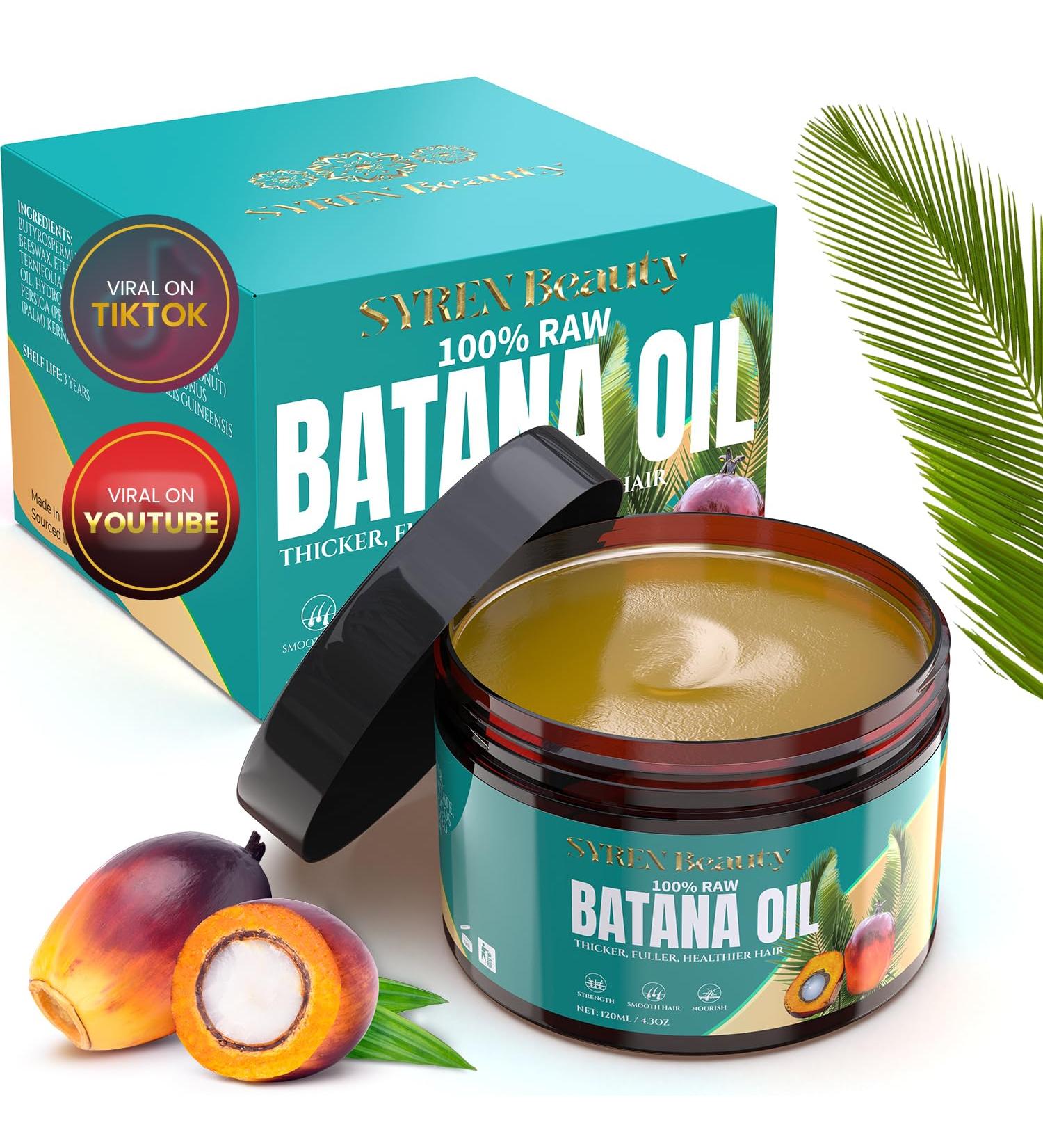 Dr. Sebi Approved Batana Oil for Hair Growth | 100% Pure Organic Hair Oil from Honduras | Promotes Thickness & Prevents Hair Loss - Buy Online on GoSupps.com