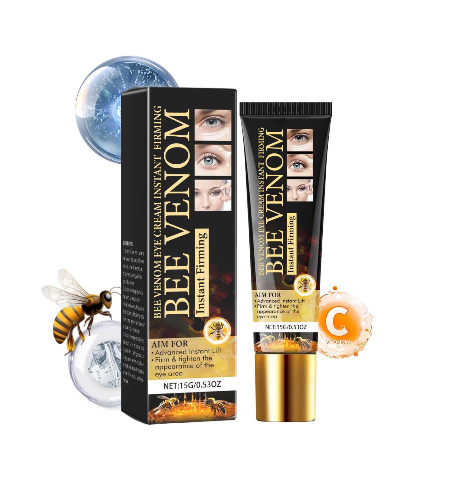 BATUREL Bee Venom Eye Cream for Instant Firming Reduces Fine Lines Dark Circles and Puffiness Tightens and Hydrates Soothes Under-Eye Area 0.53 Oz - Buy Online on GoSupps.com