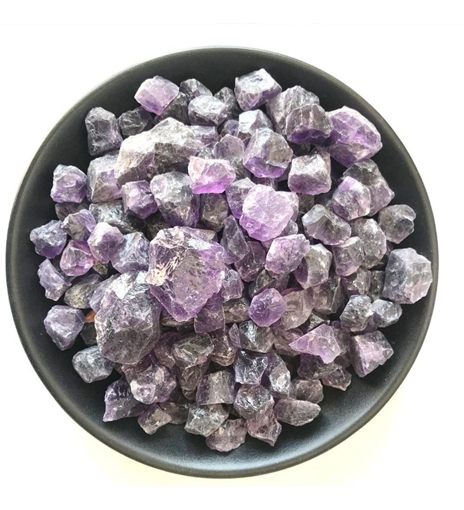 Collection Home Decor Gift 100g Natural Purple Amethyst Point Quartz Crystal Rough Stone Mineral Specimen for Fish Tank Raw Stone (Color : 100g 10-20mm) - Buy Online on GoSupps.com