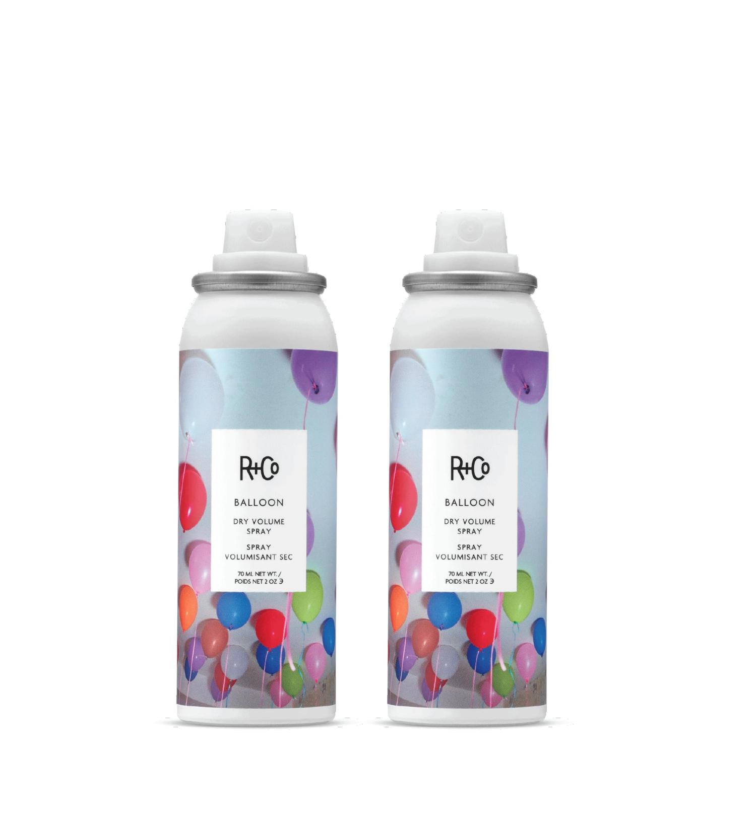 R+Co Balloon Dry Volume Hair Spray Travel Size | Instant Volume Texture and Shine | Long-Lasting Ultra-Light Spray for Fine Hair | TSA Approved | Set of 2 Balloon Dry volume Spray- 2 Fl Oz (Pack of 2) - Buy Online on GoSupps.com