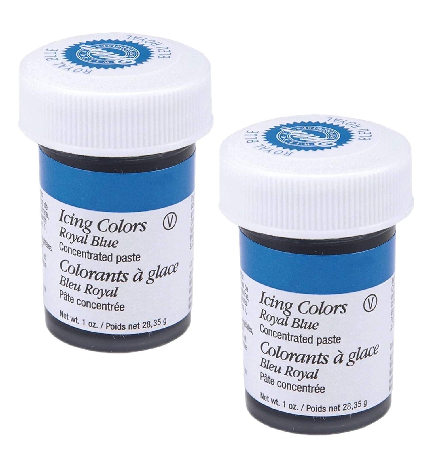 Wilton Royal Blue Food Coloring Concentrated Paste 1oz Icing/Cakes/Dough (2Pack)