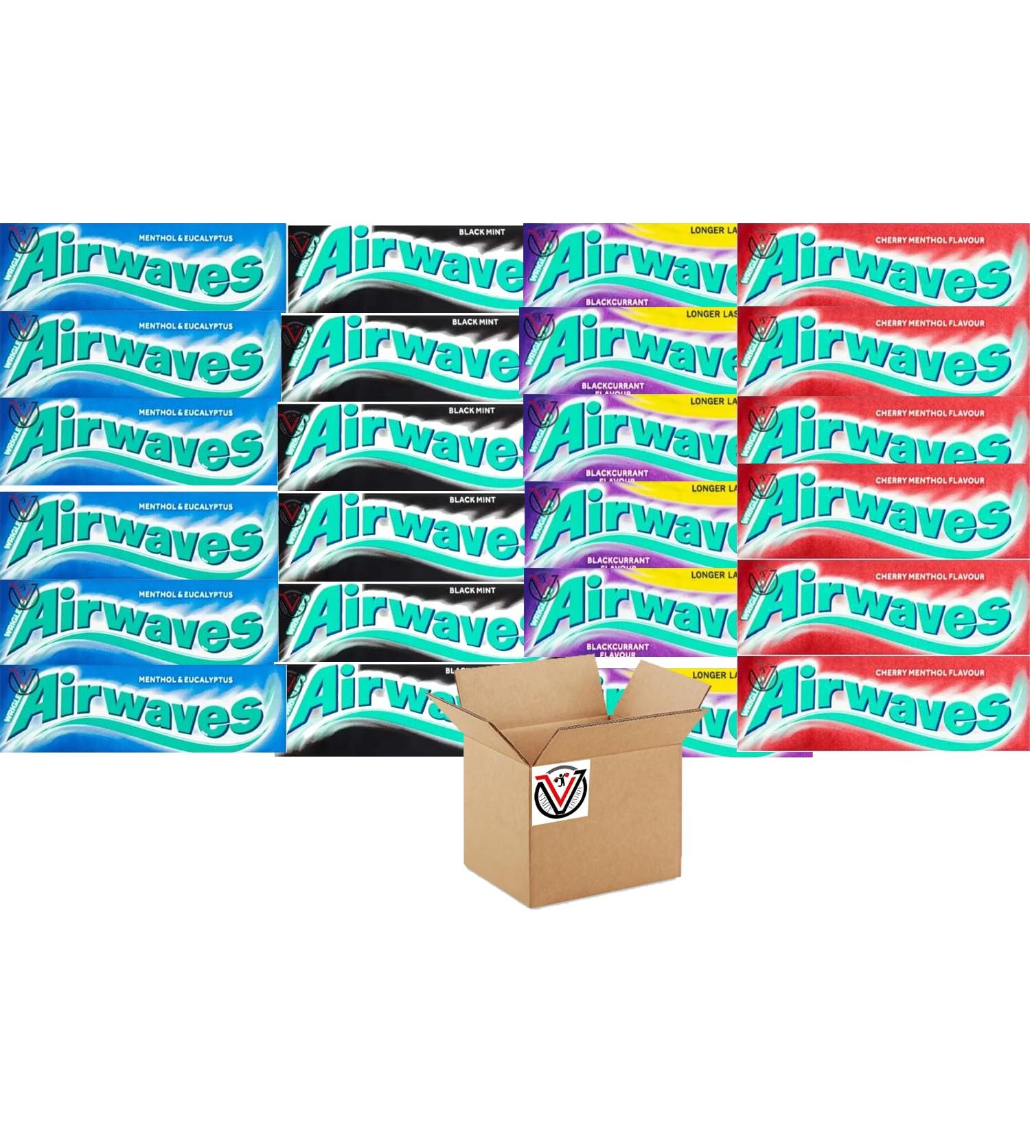 MIXED FOUR FLAVOURS AIRWAVES SUGARFREE CHEWING GUM 14g x24 PACKETS - Buy Online on GoSupps.com