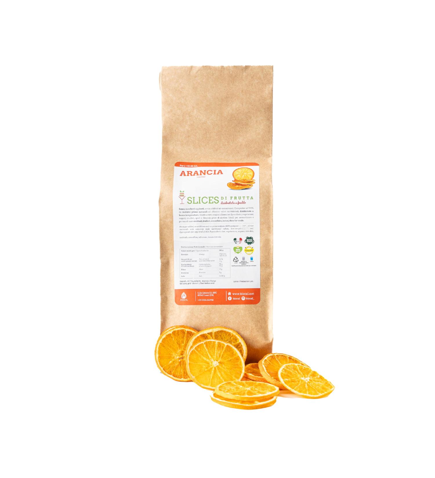  BIOCAL Biocal - Dehydrated Orange/Dehydrated Orange Slices for Cocktails/Dried Oranges Cocktails/Spices Gin and Tonic/Dried Orange Slices/Dehydrated Fruits Cocktails/200g - Buy Online on GoSupps.com