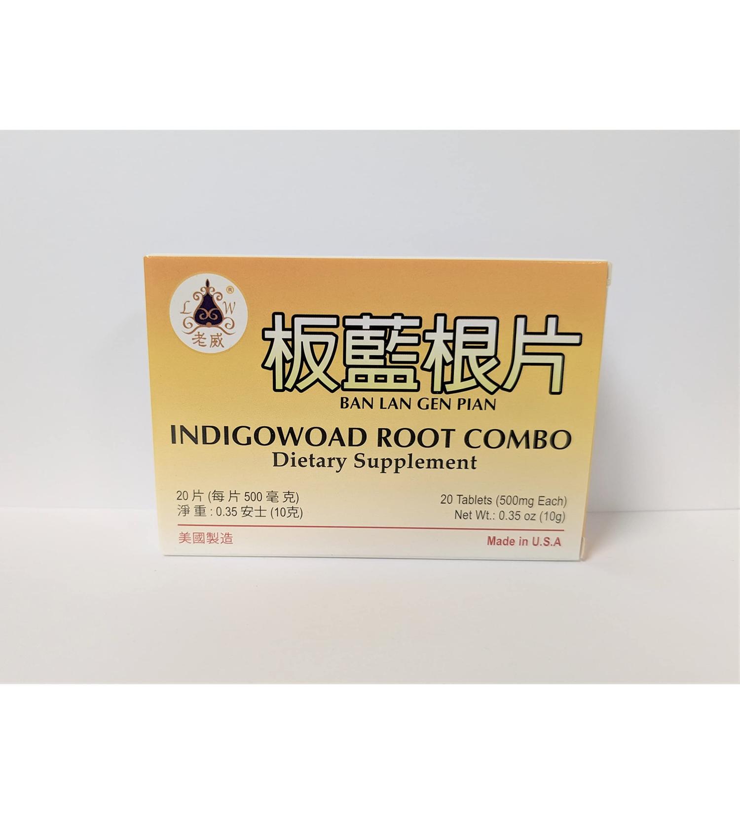 Ban LAN Gen Pian Herbal Supplement | Boosts Immune Functions | Relieves Sore Throat, Fever, Headache & Cough | 20 Tablets | Made in USA - Buy Online on GoSupps.com