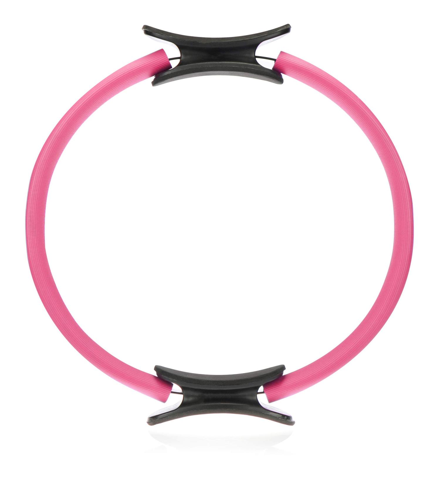 com-four Pilates Ring - Black/Pink Resistance Ring for Yoga & Pilates Training | Fitness Equipment for Thighs & Arms - Buy Now! - Buy Online on GoSupps.com