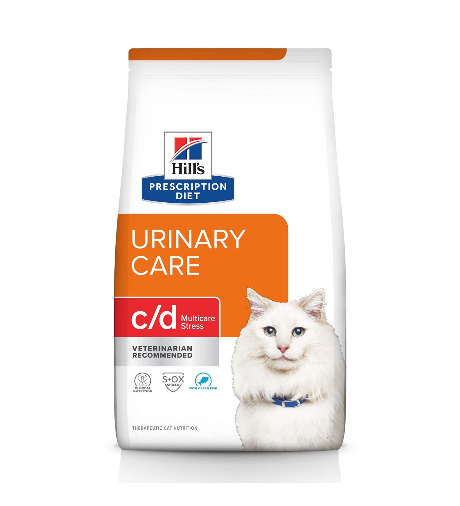Hill's Prescription Diet c/d Multicare Stress Ocean Fish Dry Cat Food - 8.5 lb Bag - Buy Online on GoSupps.com