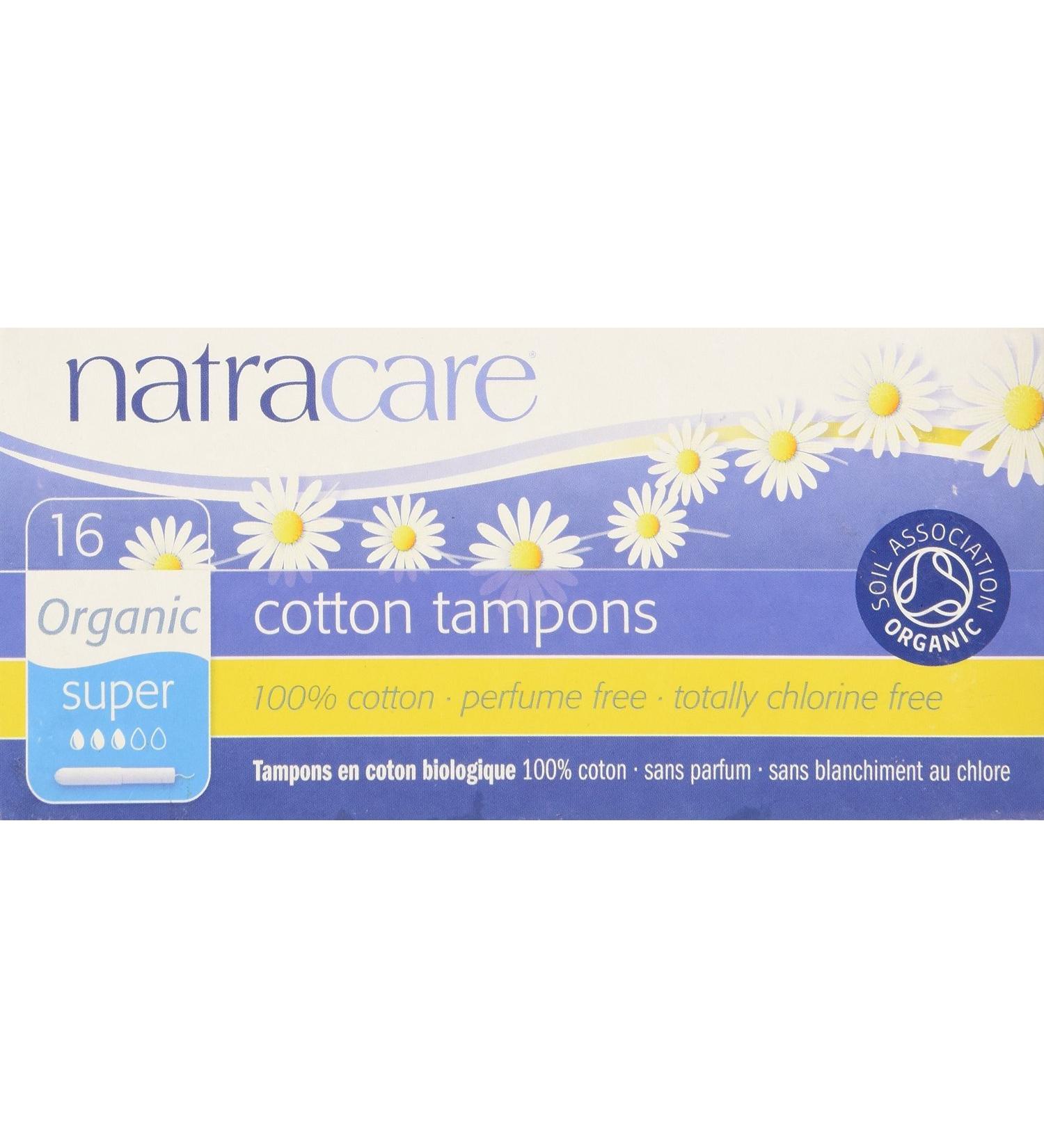 Buy Natracare Organic Cotton Super Tampons - 16 Eco-Friendly Tampons - Buy Online on GoSupps.com