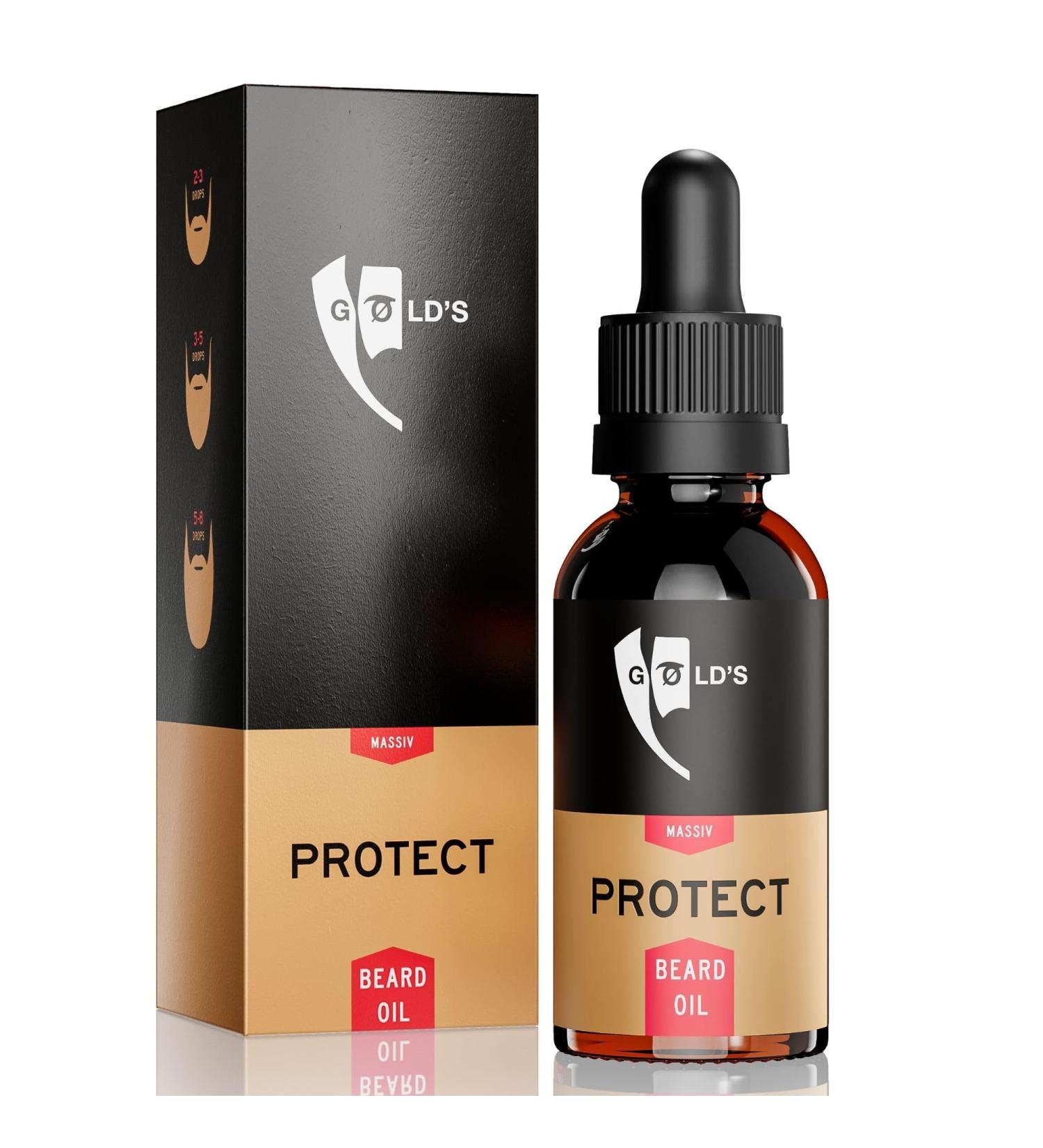 G ld's Bart l Men - 30ml Argan Oil Beard Oil | 6 Months Intensive Care for Soft Beards | Premium Beard Care Pack - Buy Online on GoSupps.com