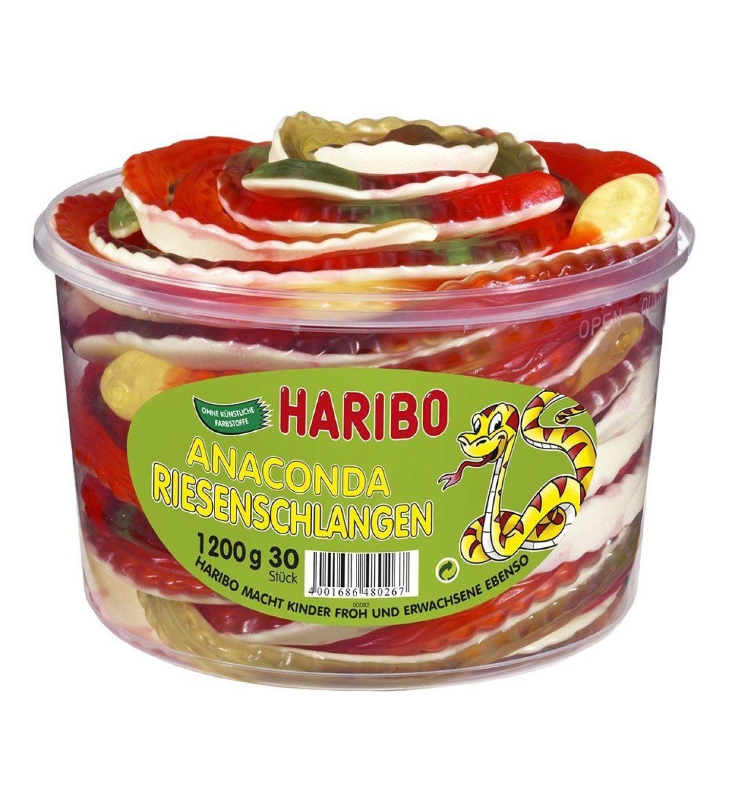 HARIBO Anaconda Giant Snakes 2-pack (2 x 1.2 kg) 30 pieces (2-pack)