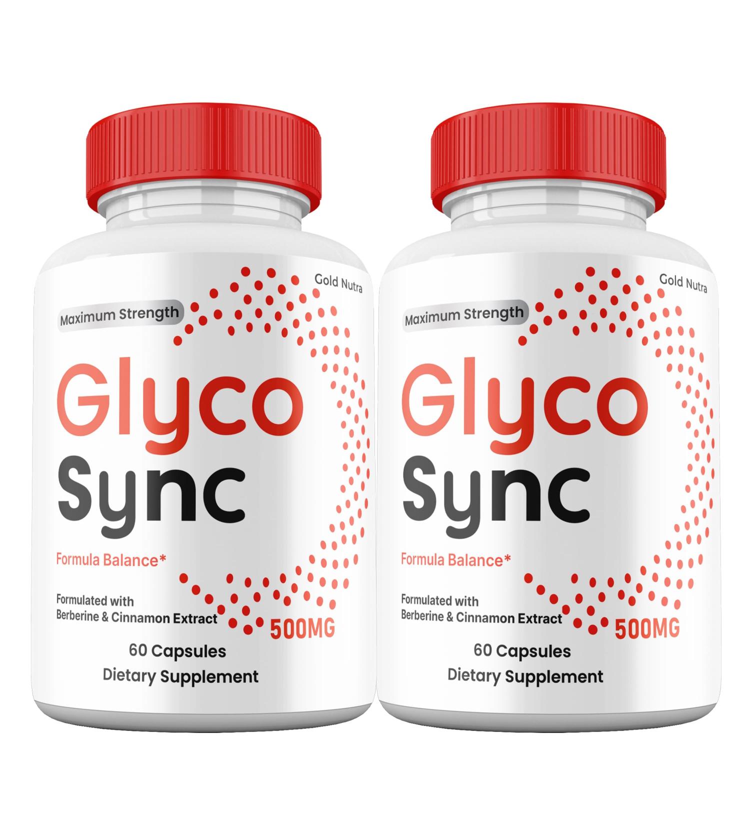 Glyco Sync Capsules Premium All Natural Ingredients Maximum Strength Pills GlycoSync Supplement (2 Pack) - Buy Online on GoSupps.com