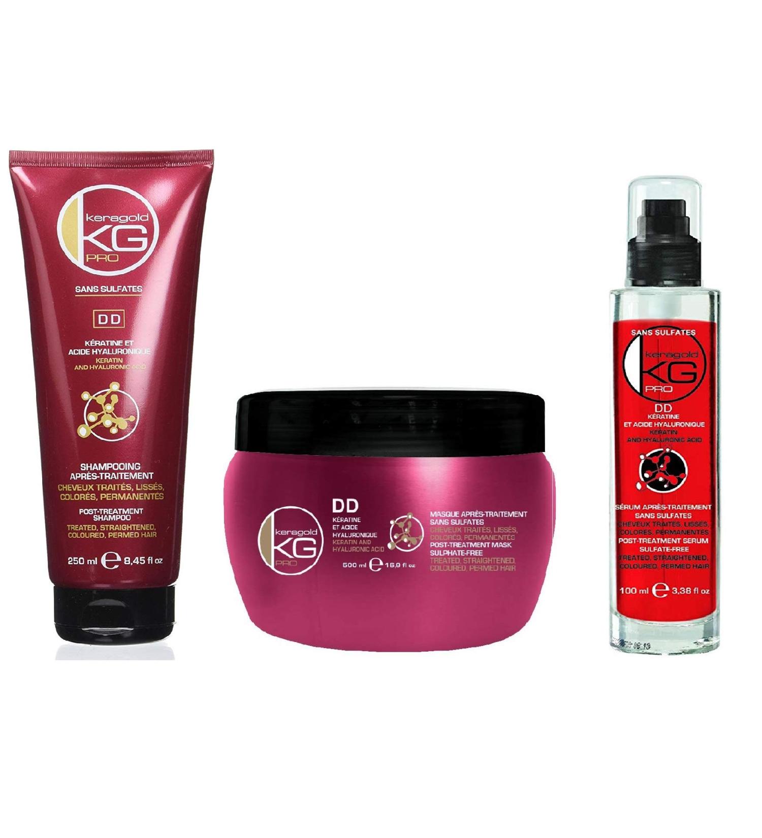 Keratin Sulfate Free Treatment - Keragold with Keratin & Hyaluronic Acid - Buy Online on GoSupps.com