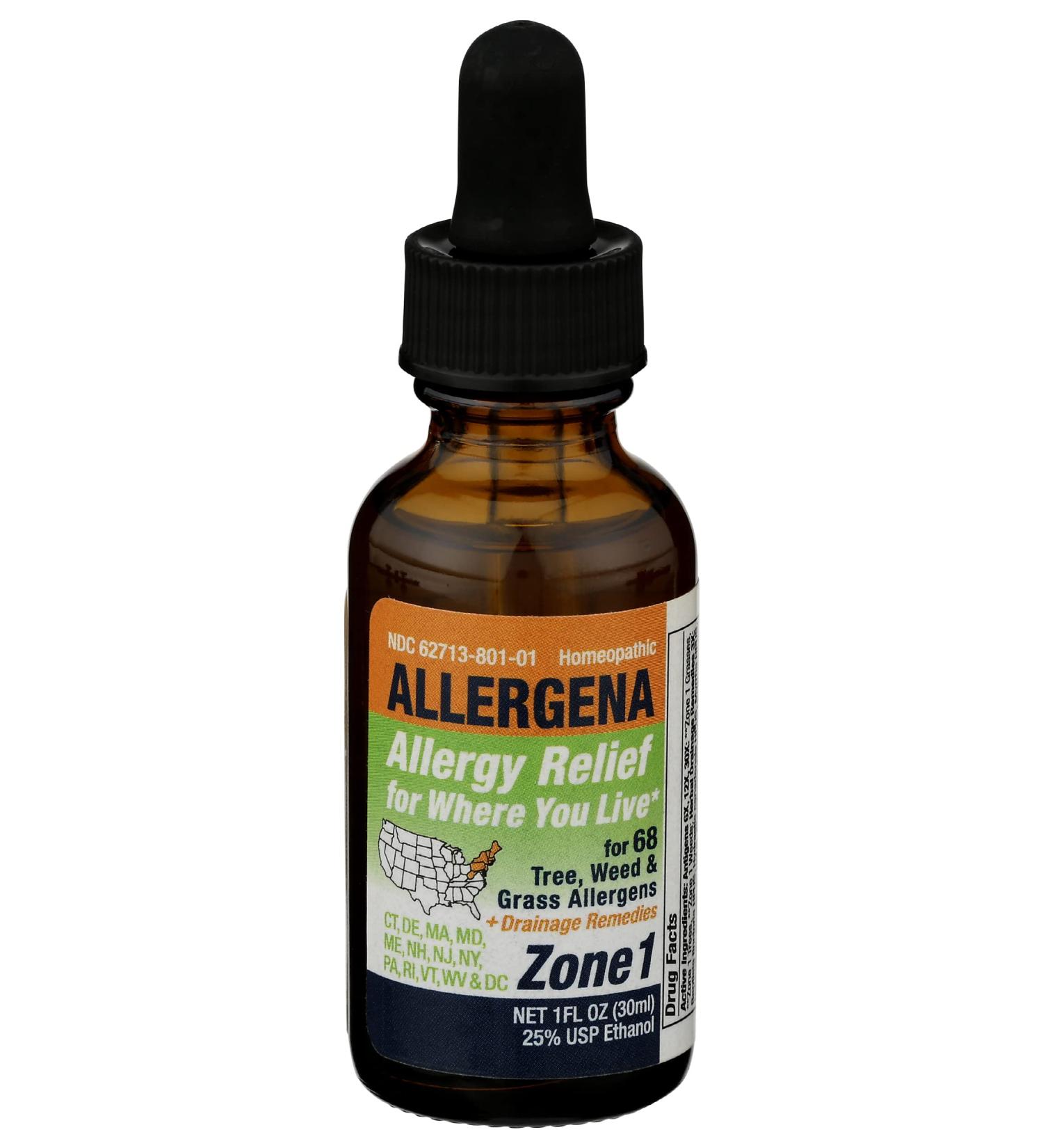 PROGENA Allergena Zone 1 - 1oz | Natural Relief for Allergies | Fast Shipping - Buy Online on GoSupps.com