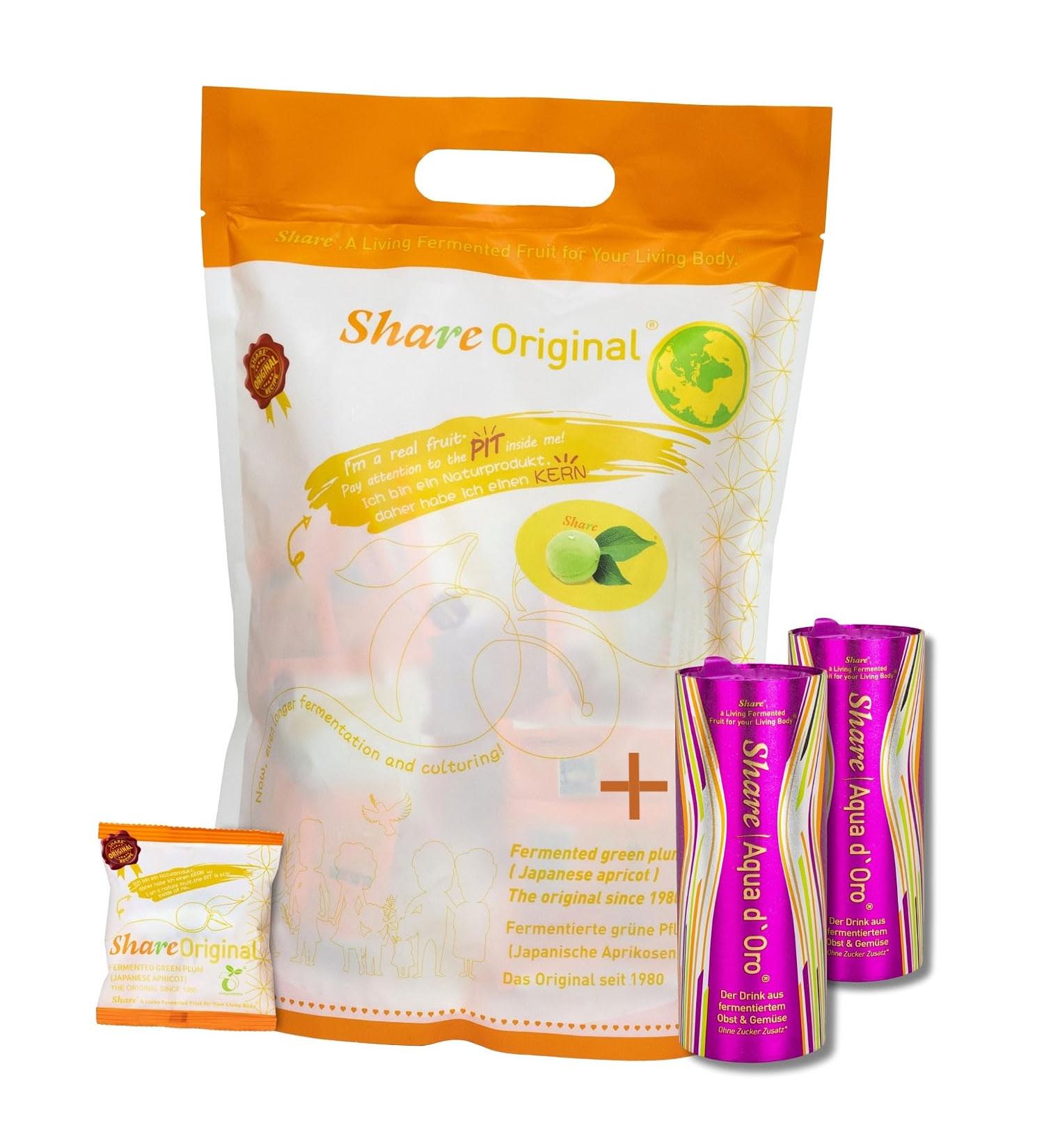 Share Original Plum 500 g and Aqua d'Oro 2 x 240 ml - Buy Online on GoSupps.com