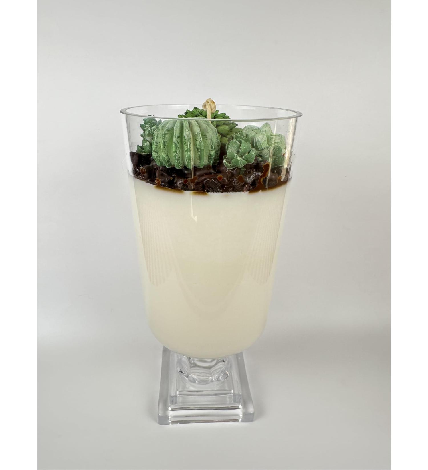 Buy Succulent Garden Candle Centerpiece | Green Aromatic Decor | International Shipping Available - Buy Online on GoSupps.com