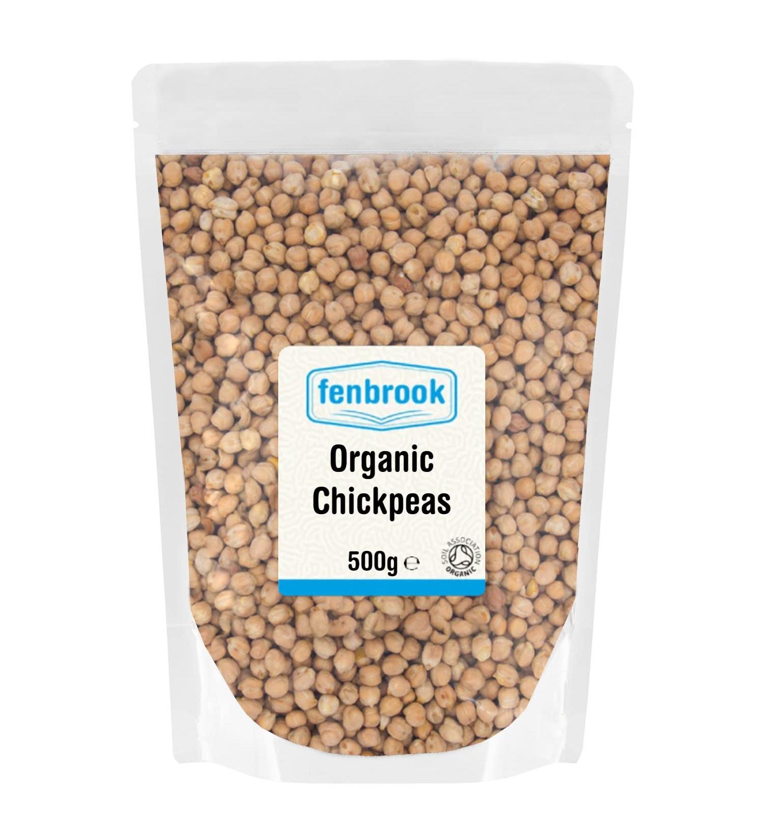 Organic Chickpeas 500g Certified Organic by Fenbrook Organic - Buy Online on GoSupps.com