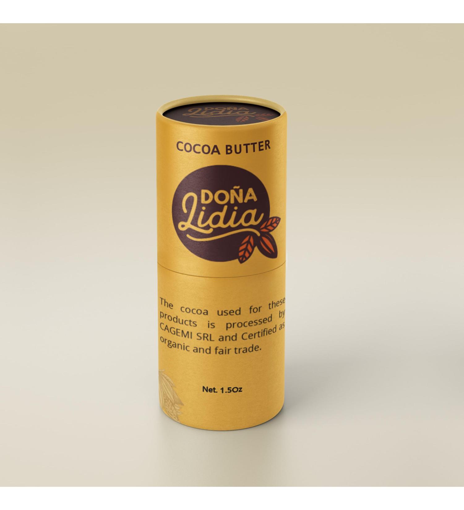 Do a Lidia Organic Lip Balm - Fairtrade Dominican Cacao & Cocoa Butter Lip Care - Artisan Lip Oil 1.5oz - Buy Online on GoSupps.com