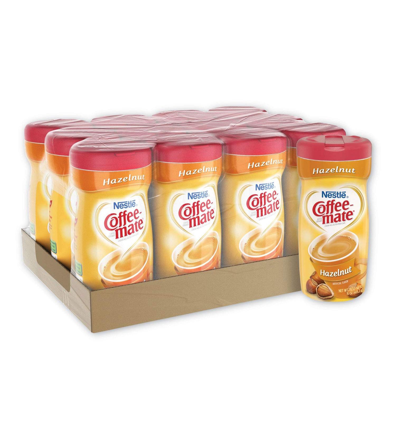 Coffee-Mate Hazelnut Non-Dairy Powdered Creamer 15oz Canister (12 Pack) - Buy Online on GoSupps.com
