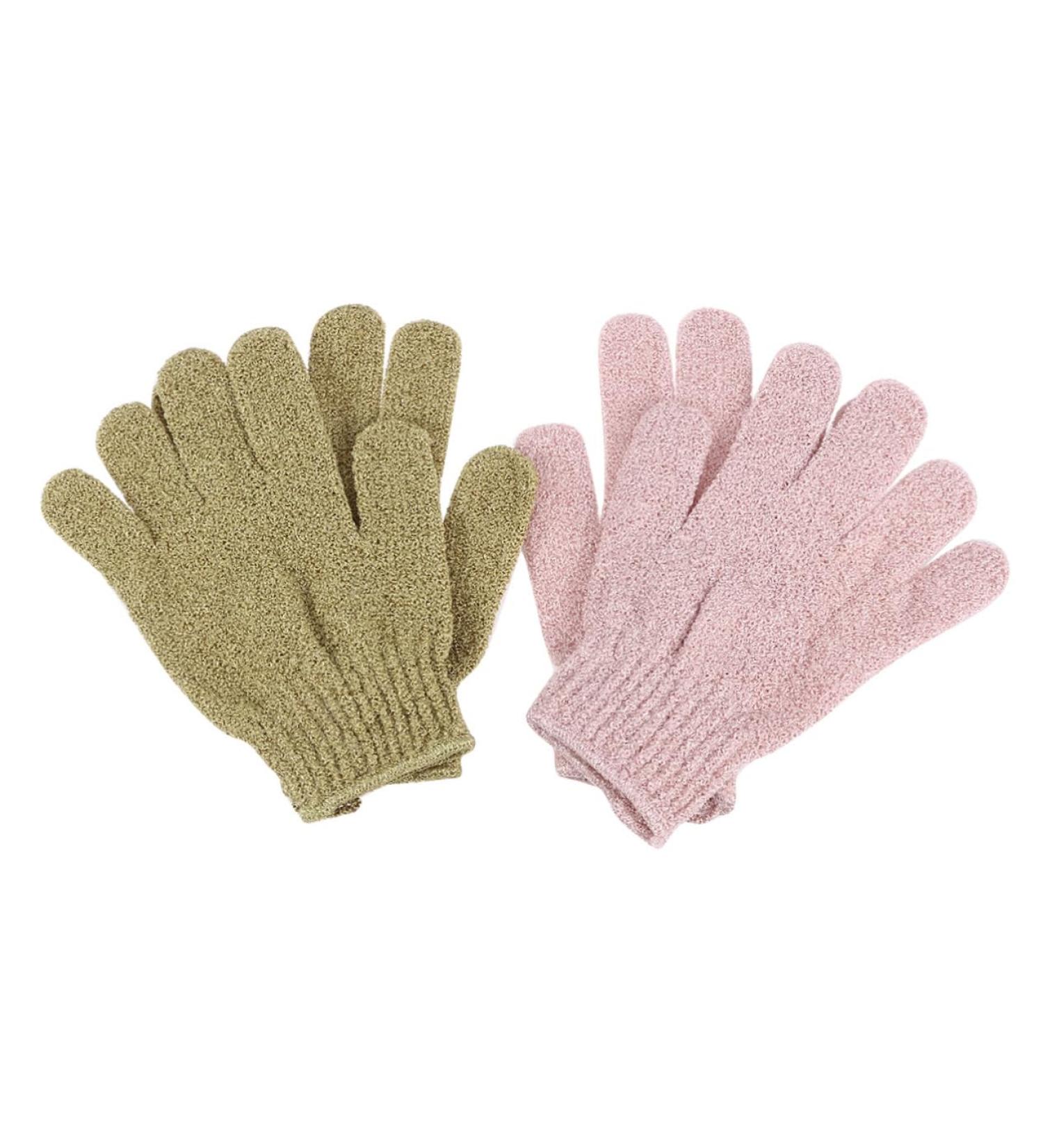 FRCOLOR Shower Back Scrubber Gloves - Korean Rayon Body Wash Mittens for Spa-Like Bath Experience - 2 Pairs - Buy Online on GoSupps.com