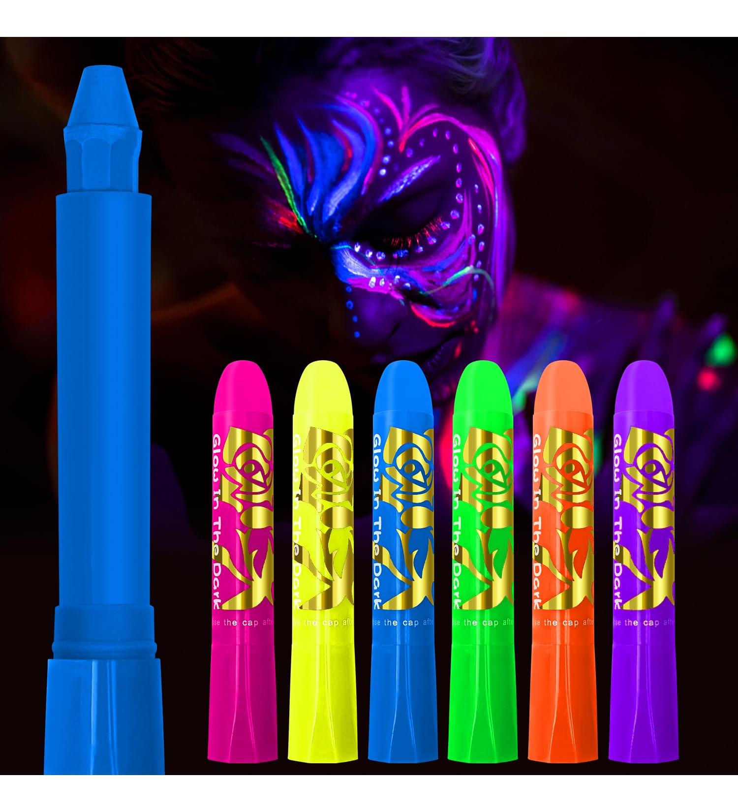 Buy Nebulaglam 6 Colors UV Body Painting Makeup Set | Neon Face Paint for Kids | Perfect for Carnival Halloween & Christmas - Buy Online on GoSupps.com