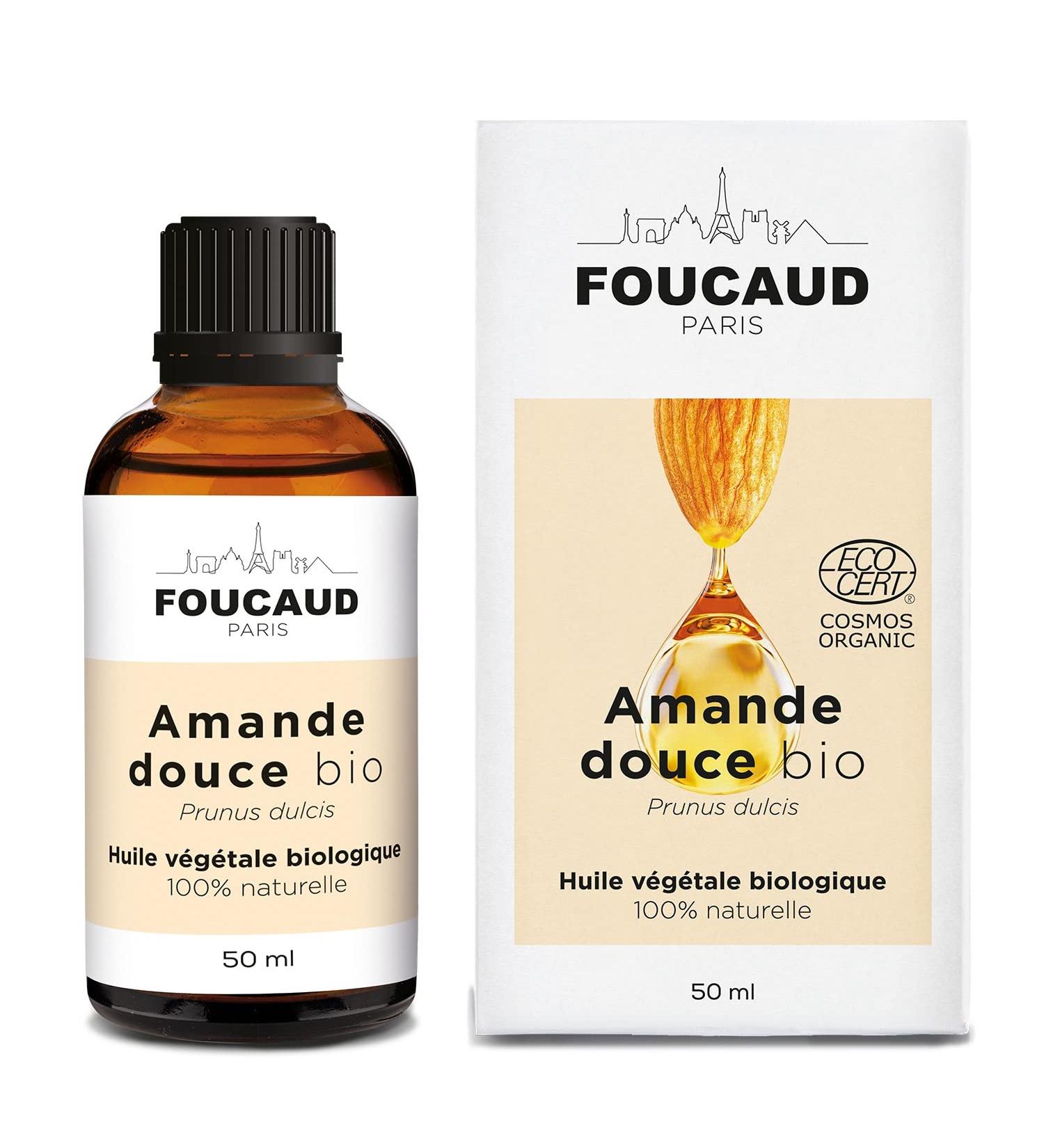 FOUCAUD | Sweet Almond vegetable oil | Prunus dulcis | ORGANIC | 100% natural | Softening | Soothing | 50 ml | French brand since 1946 - Buy Online on GoSupps.com
